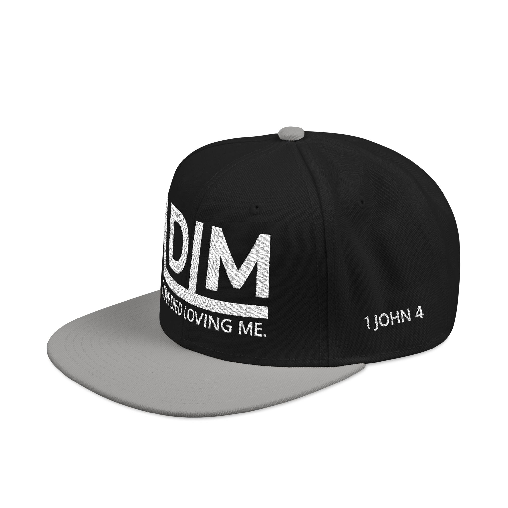 Love Died Loving Me - Embroidered Snapback Cap (White Logo)