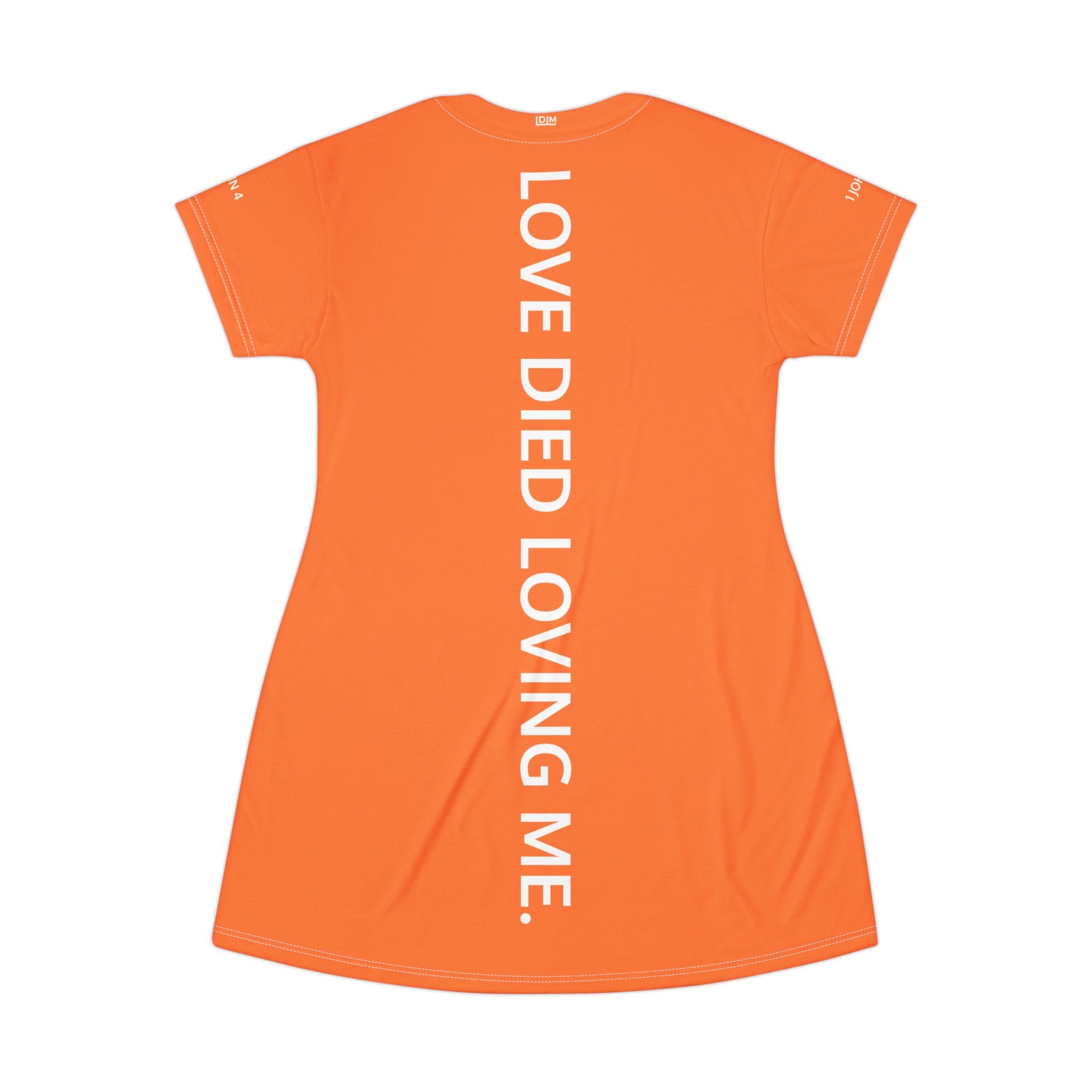 Love Died Loving Me - T-Shirt Dress (Crusta)