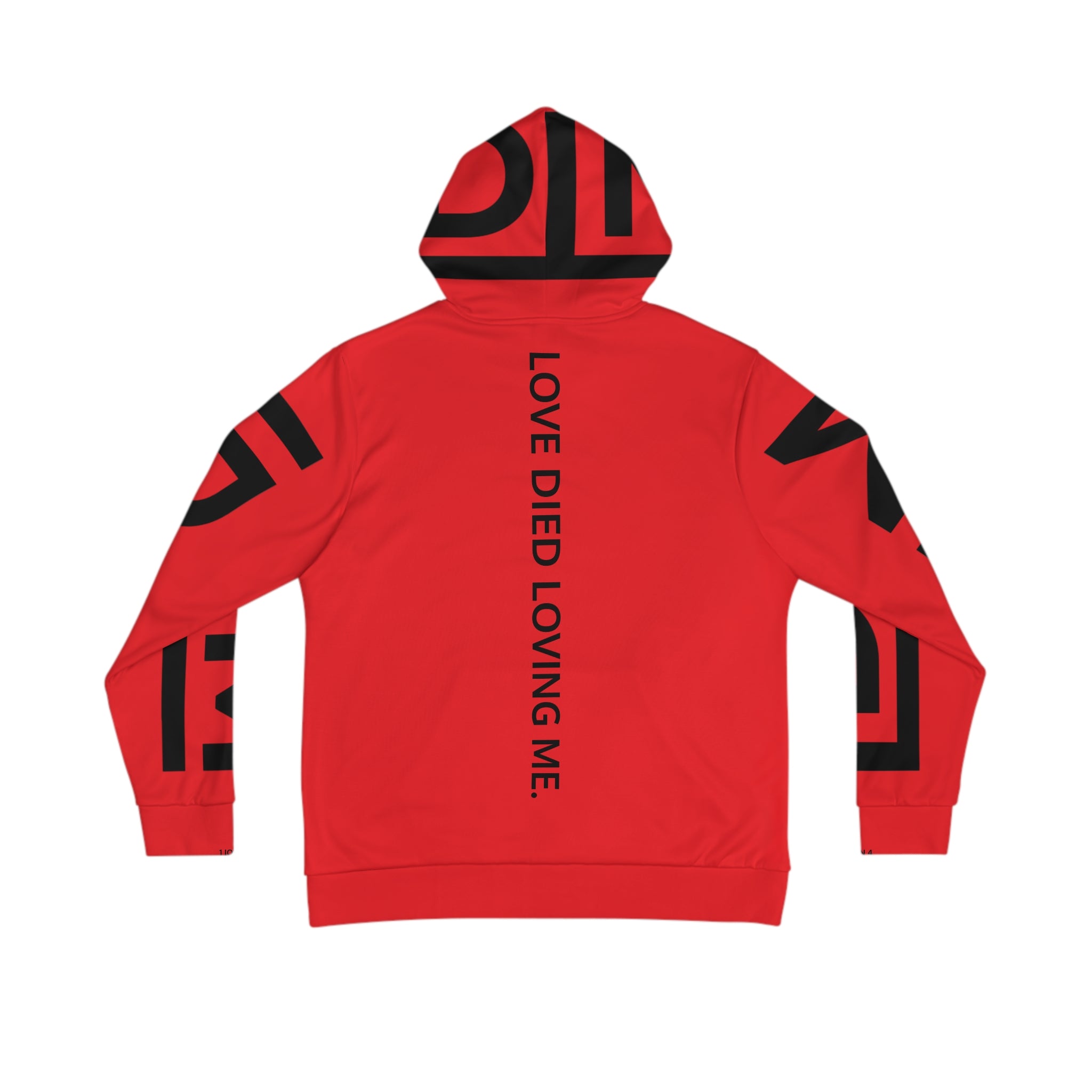 Love Died Loving Me - Unisex Logo Hoodie (Red/Black)