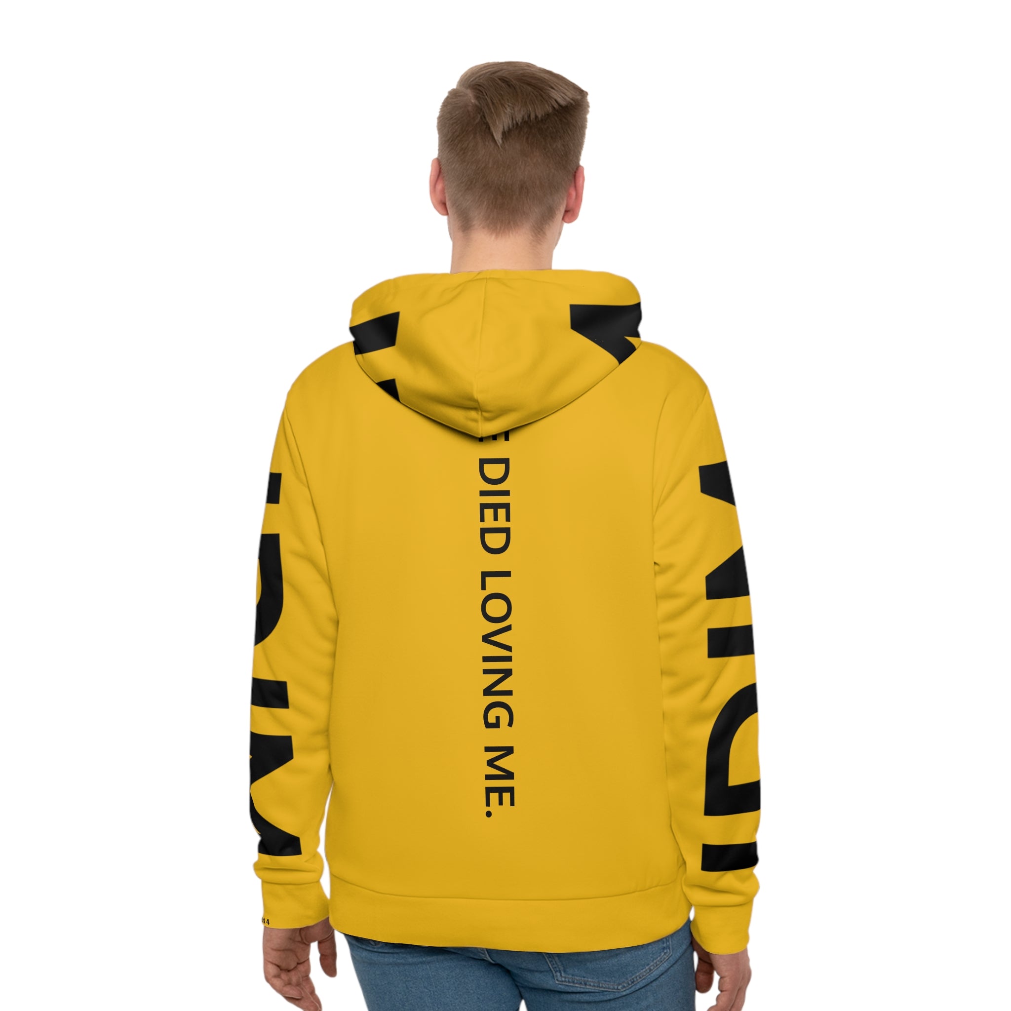 Love Died Loving Me - Unisex Logo Hoodie (Gold/Black)