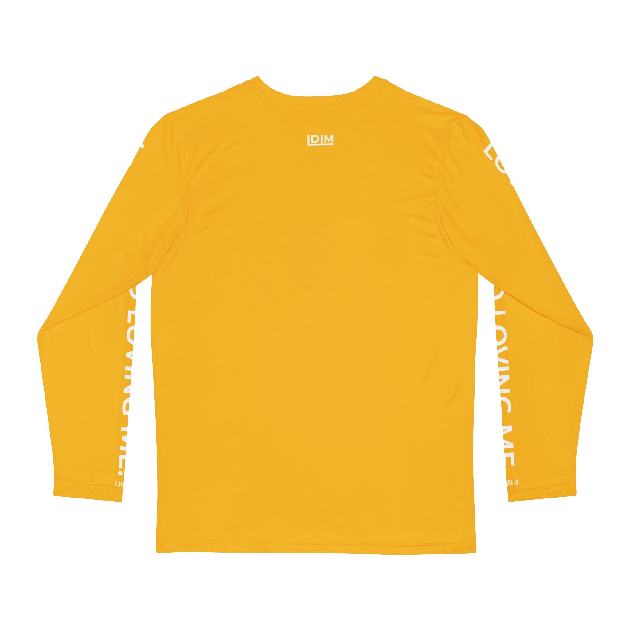 Love Died Loving Me - Men's Long Sleeve Tee (Gold/White)