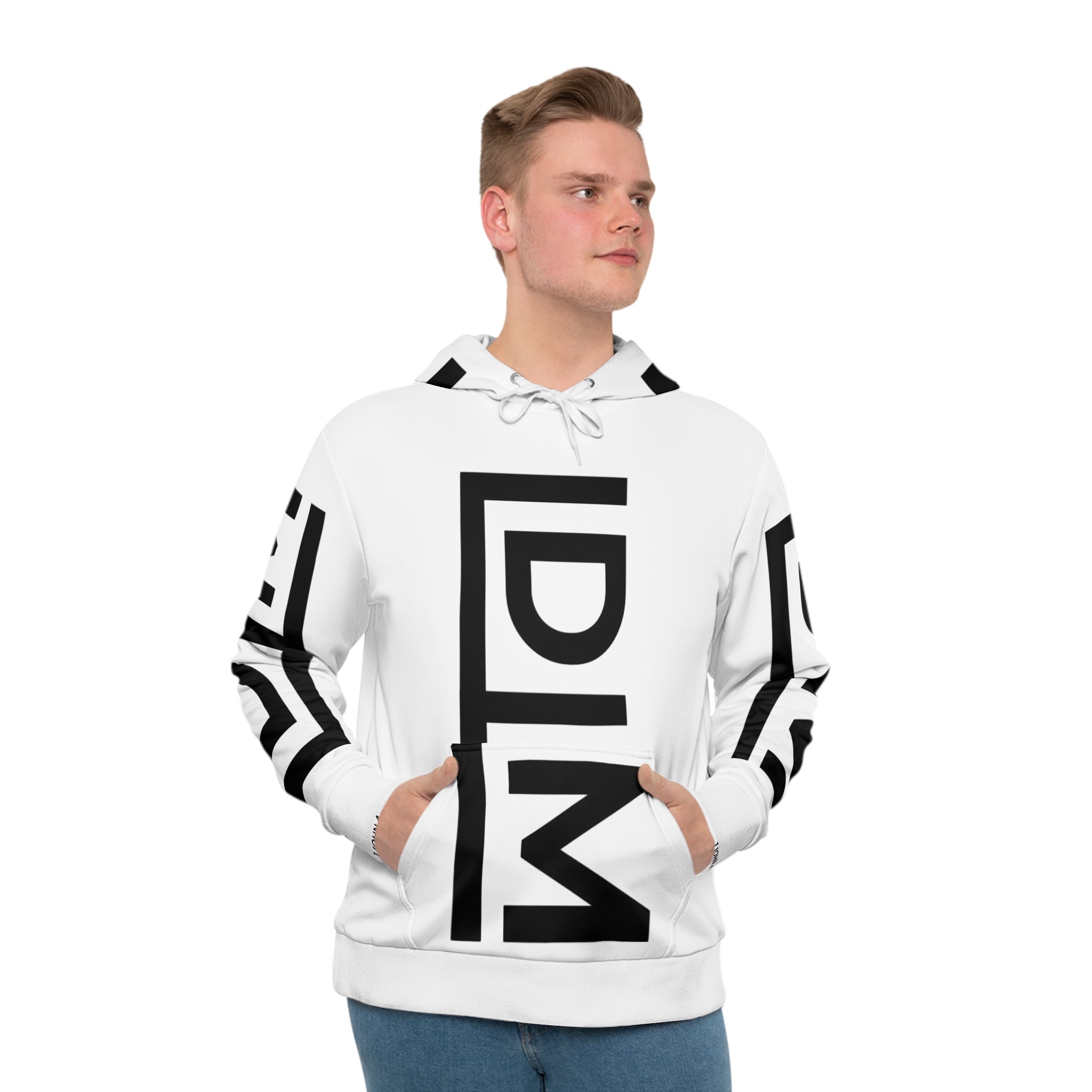 Love Died Loving Me - Unisex Logo Hoodie (White/Black)