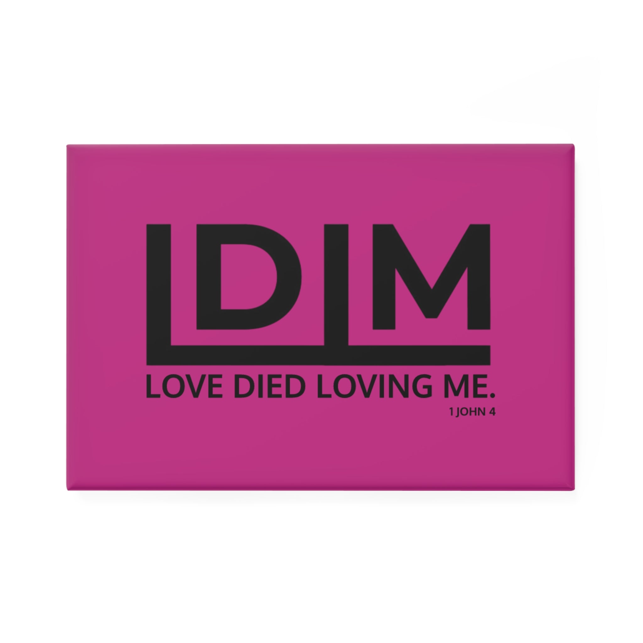 Love Died Loving Me - Fridge Magnet (Rose/Black)
