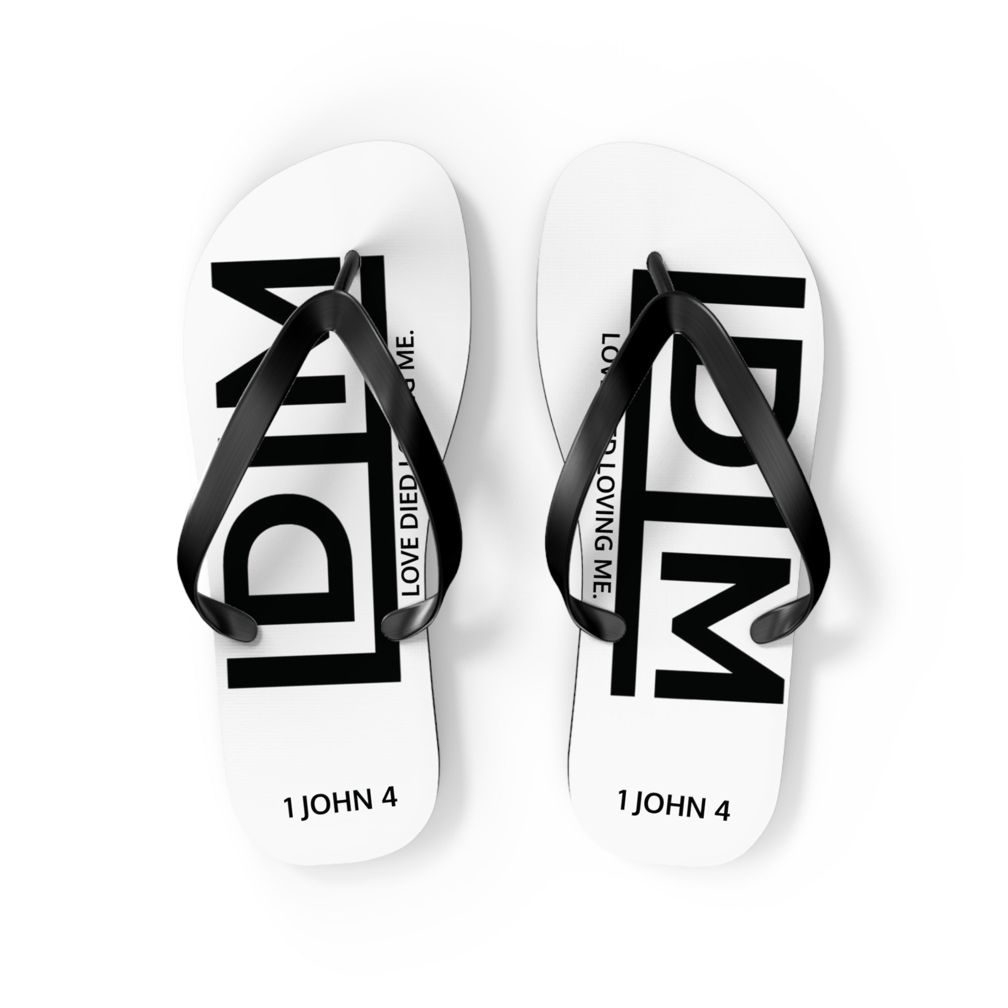 Love Died Loving Me - Flip Flops (White)