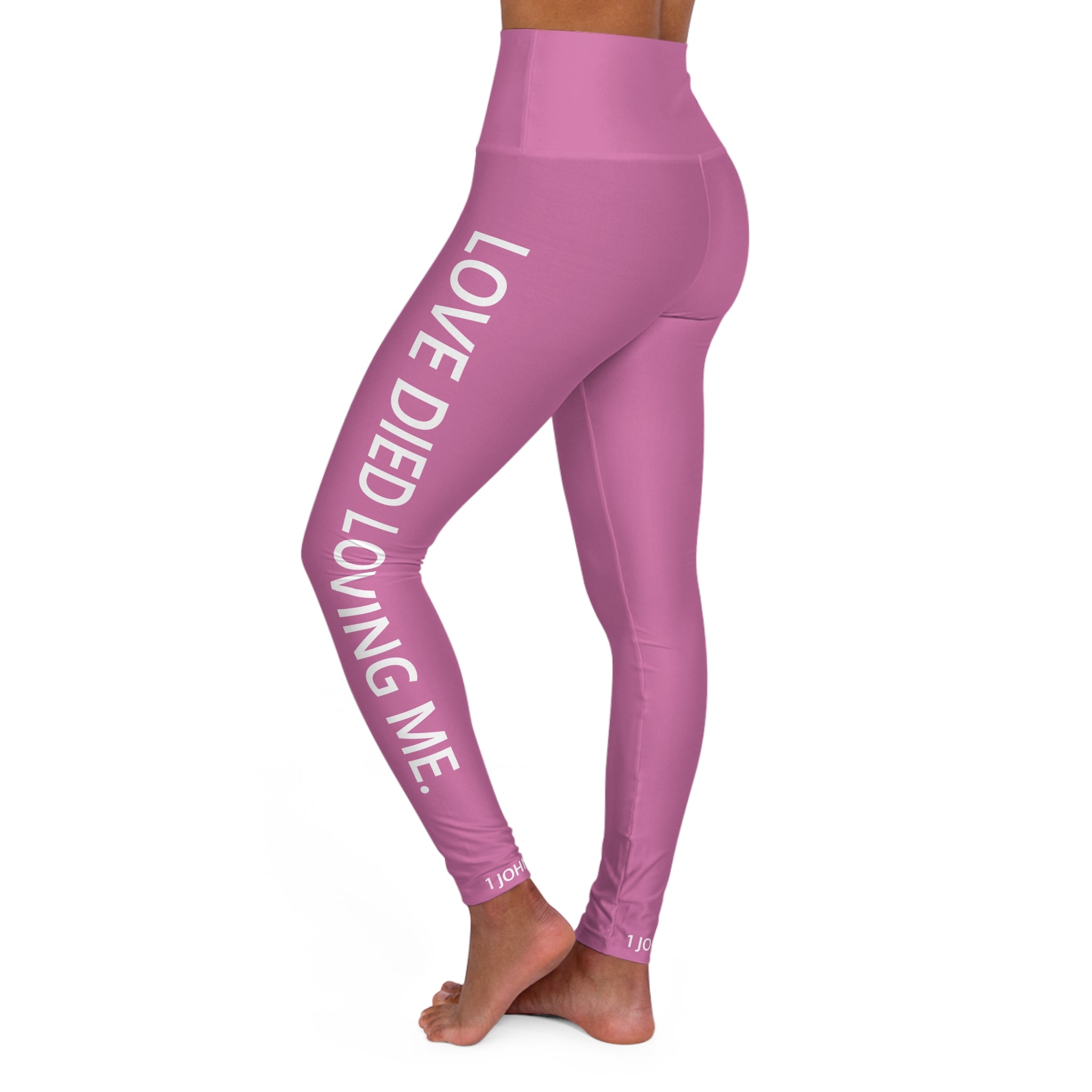Love Died Loving Me - Women's Leggings (Pink)