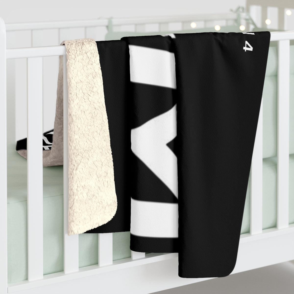 Love Died Loving Me - Black Sherpa Fleece Blanket