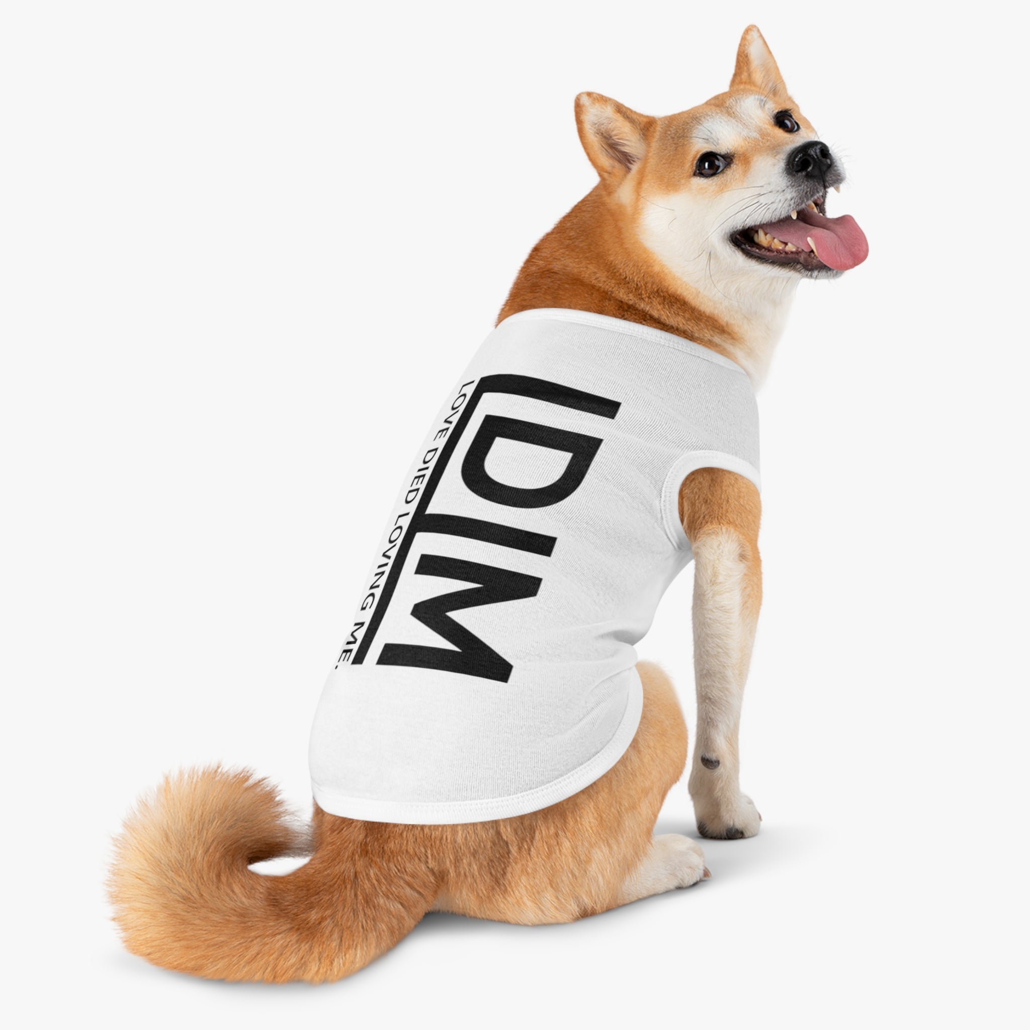 Love Died Loving Me - Pet Tank Top (Black Logo)