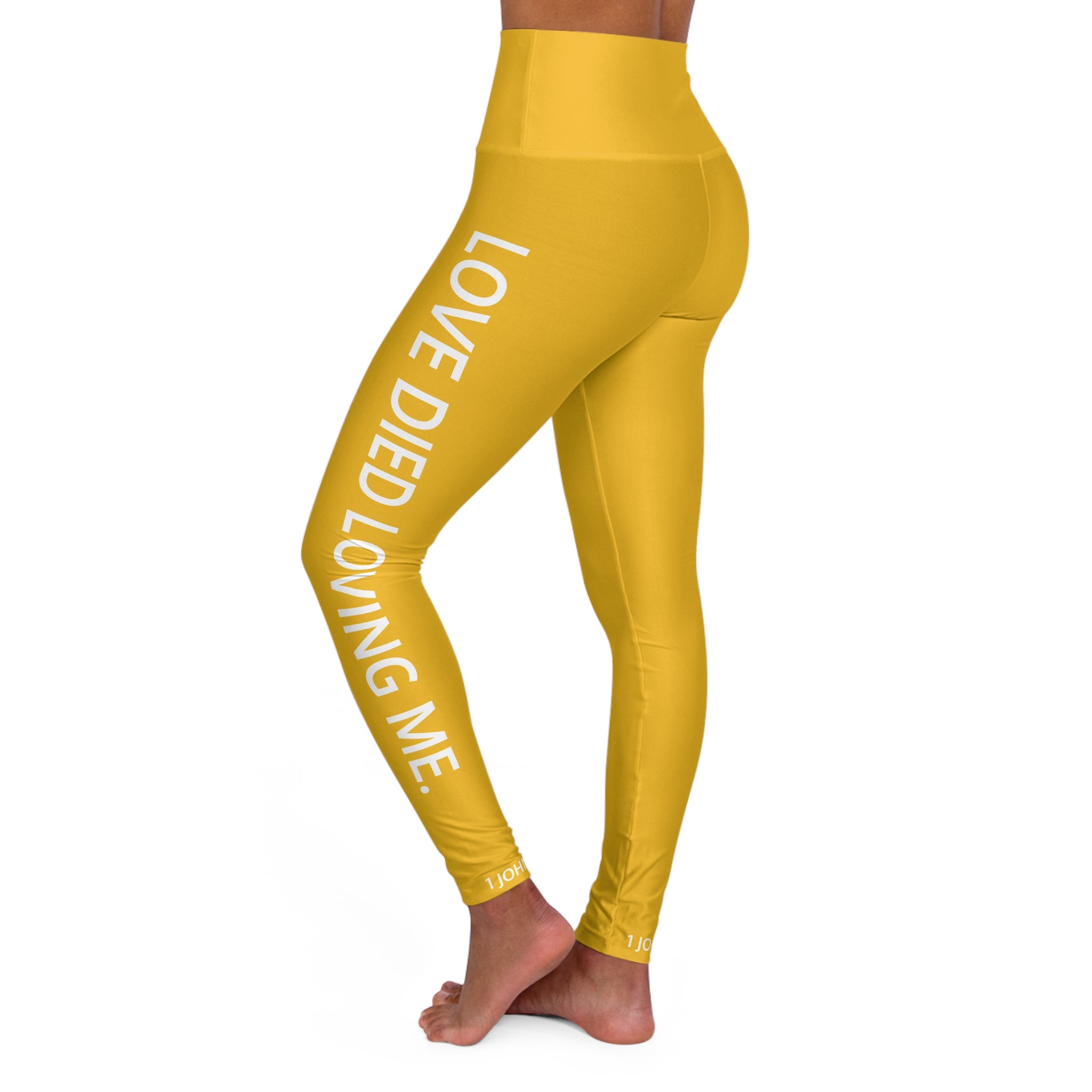 Love Died Loving Me - Women's Leggings (Gold)