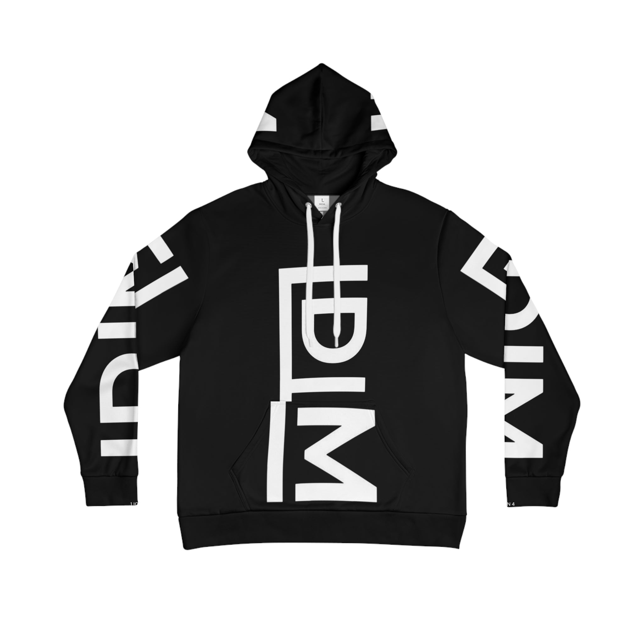 Love Died Loving Me - Unisex Logo Hoodie (Black/White)