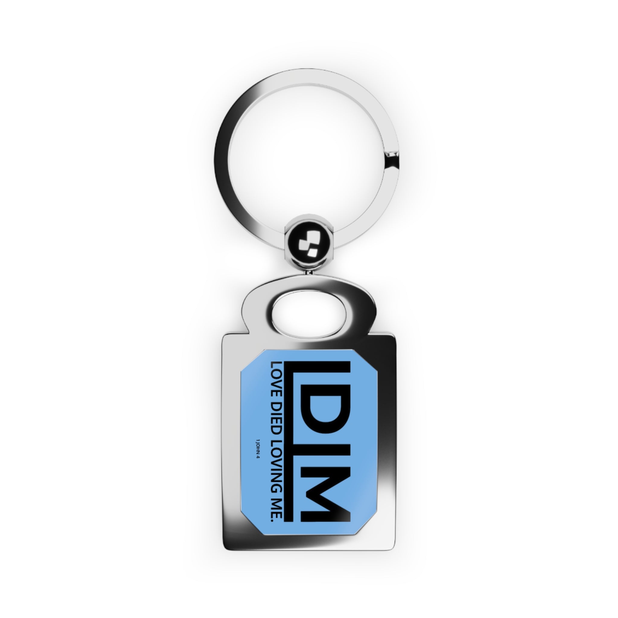 Love Died Loving Me - Keychain (Baby Blue/Black)