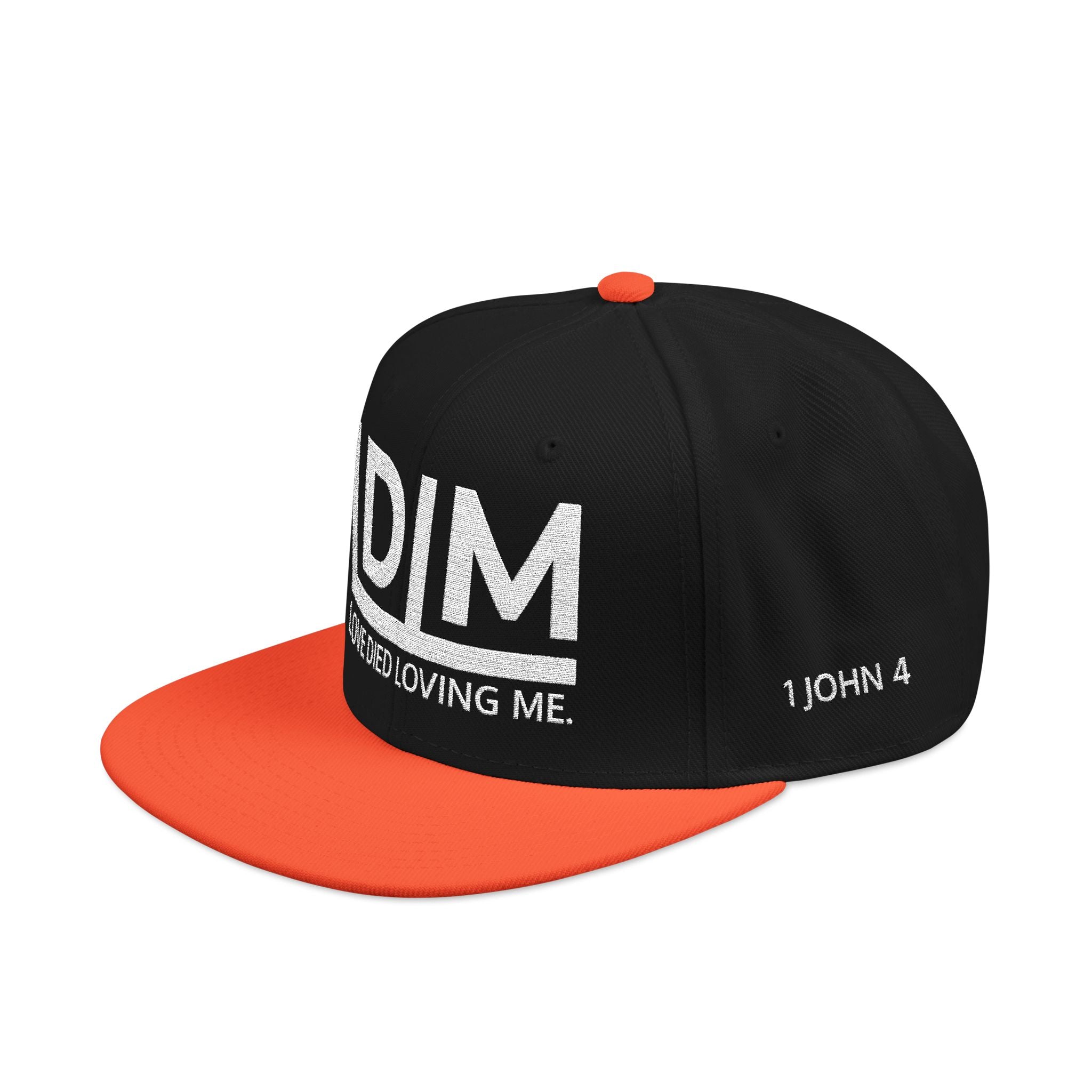 Love Died Loving Me - Embroidered Snapback Cap (White Logo)