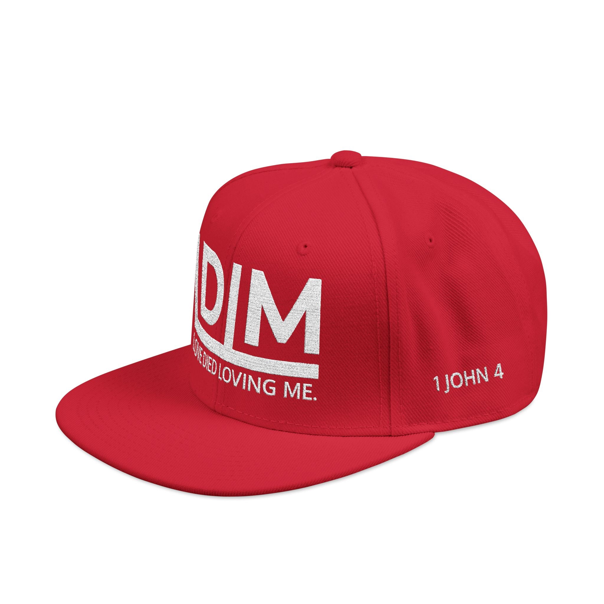Love Died Loving Me - Embroidered Snapback Cap (White Logo)