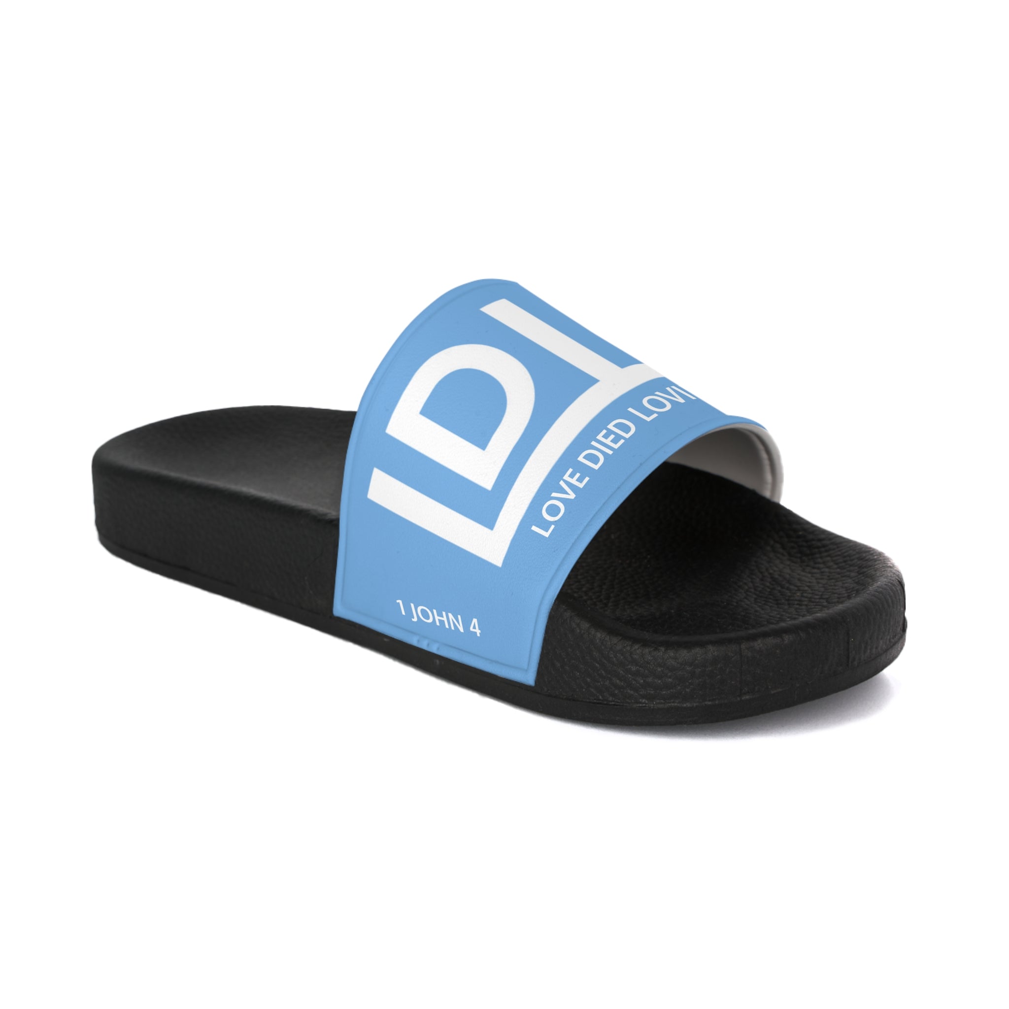 Love Died Loving Me - Women's Slides (Baby Blue)