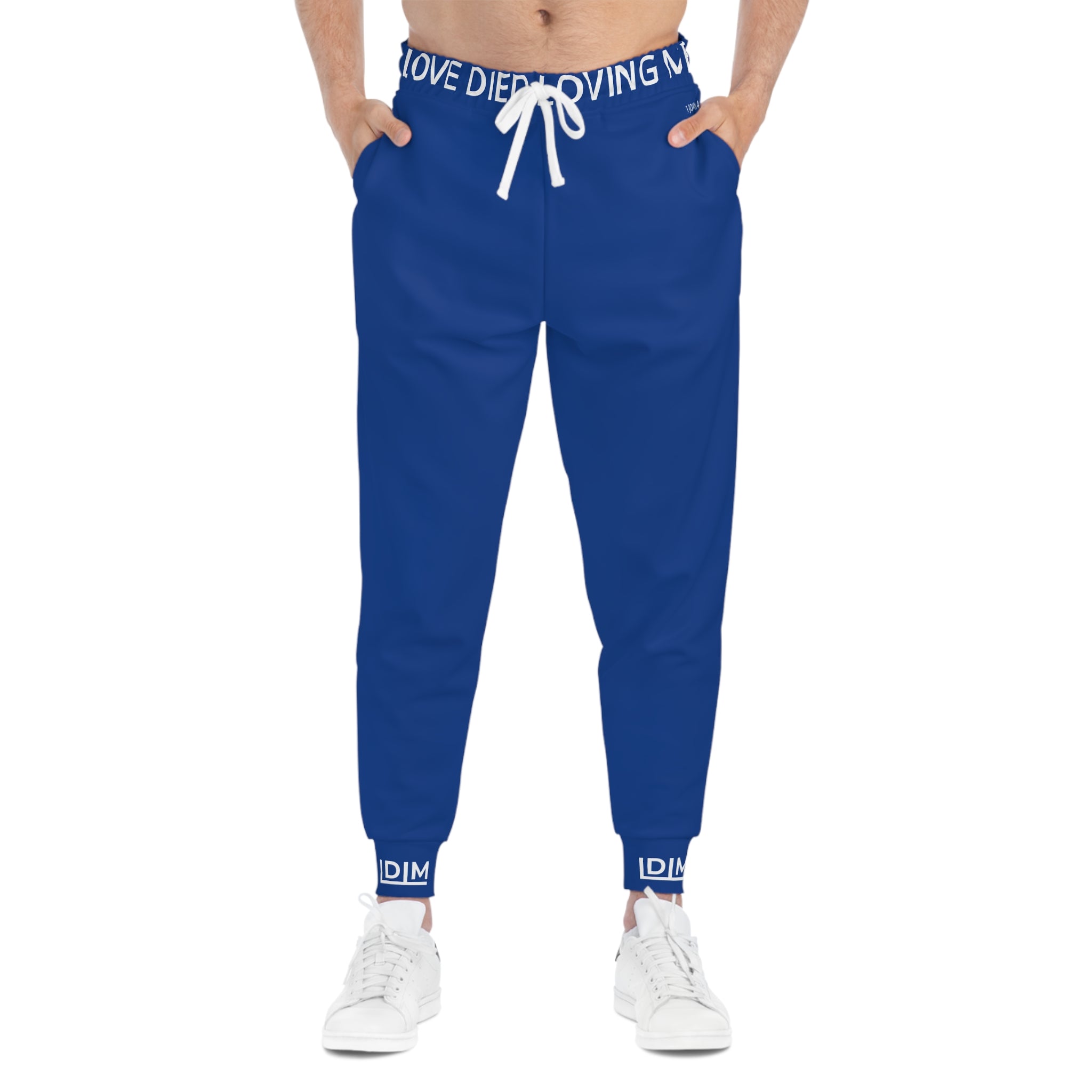 Love Died Loving Me - Unisex Joggers (Royal Blue/White)