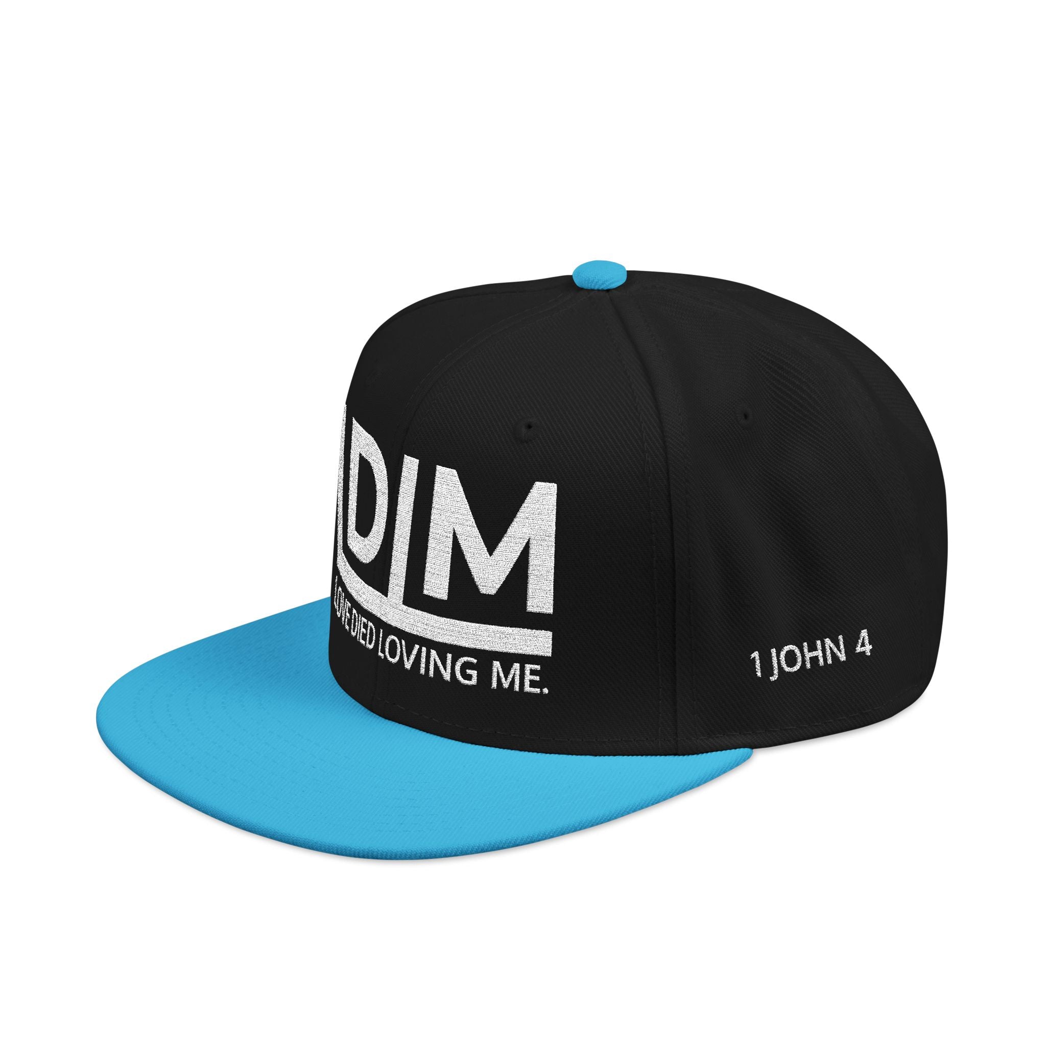 Love Died Loving Me - Embroidered Snapback Cap (White Logo)