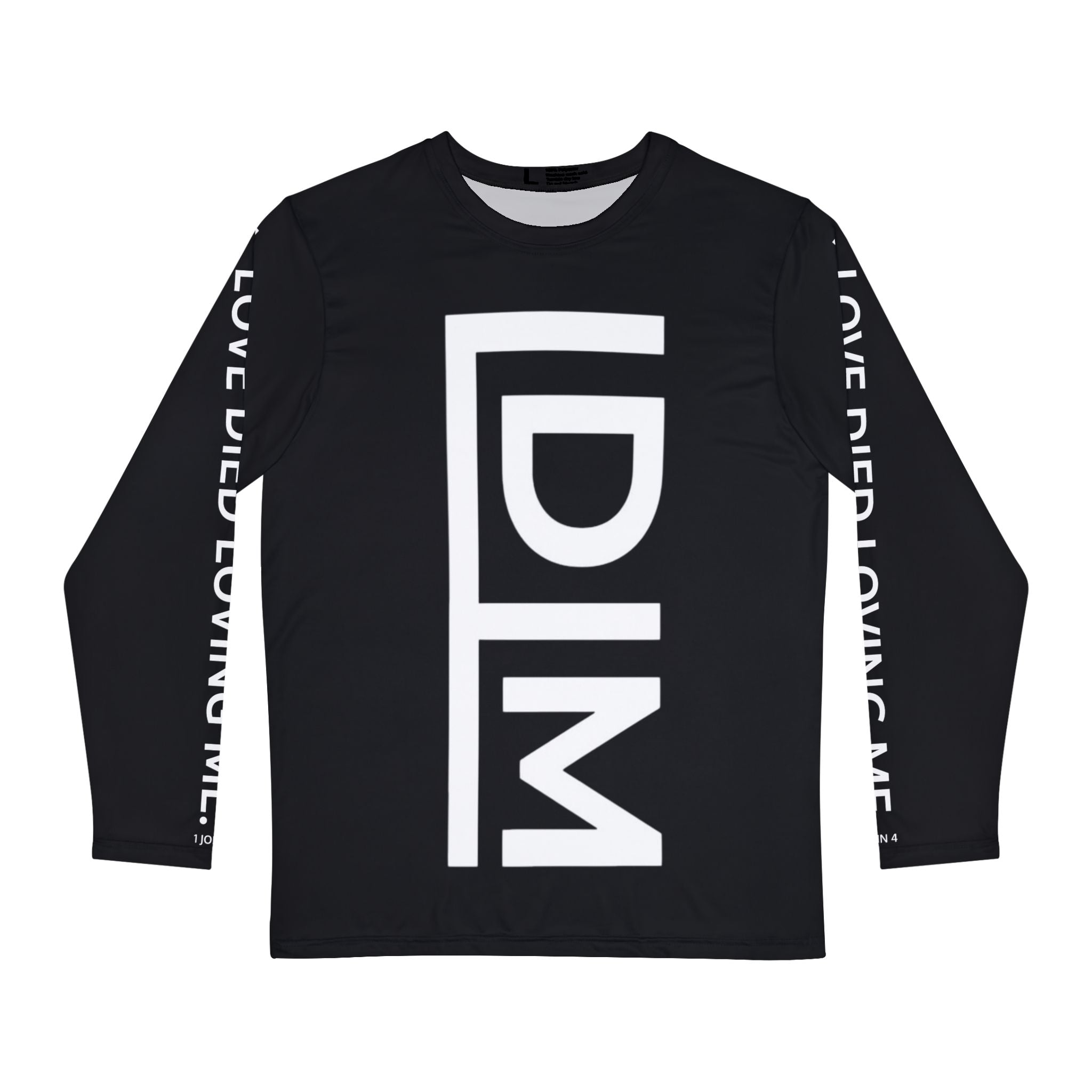 Love Died Loving Me - Men's Long Sleeve Tee (Black/White)