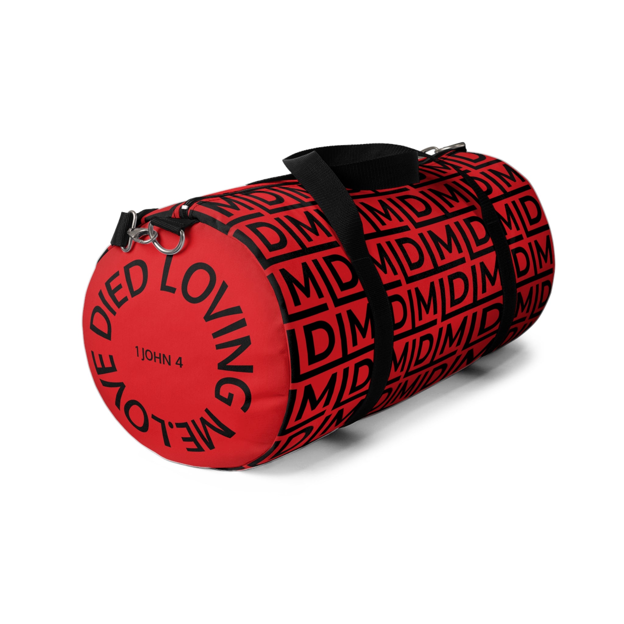 Love Died Loving Me - Travel Duffel Bag (Red/Black)