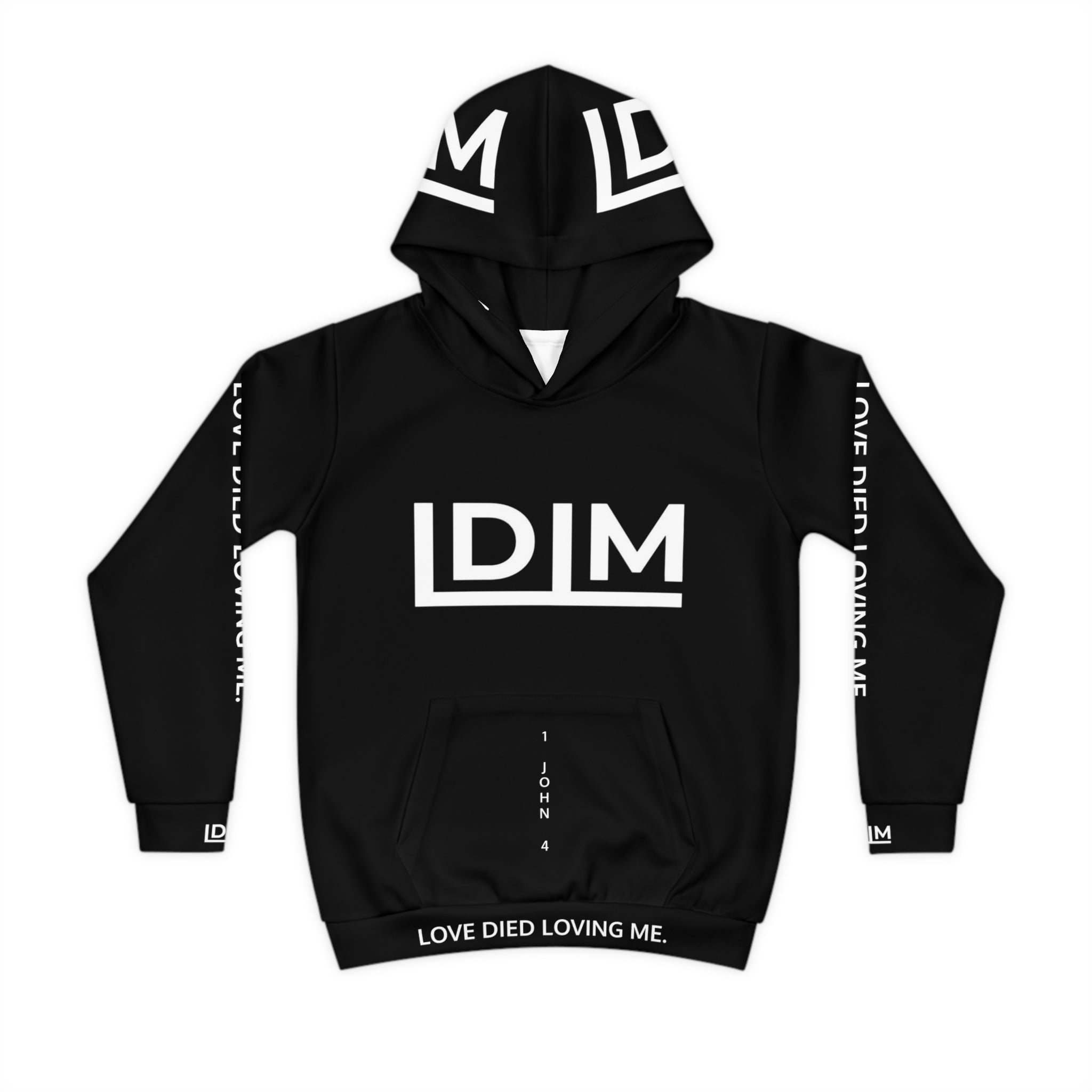Love Died Loving Me - Kids Hoodie (Black)