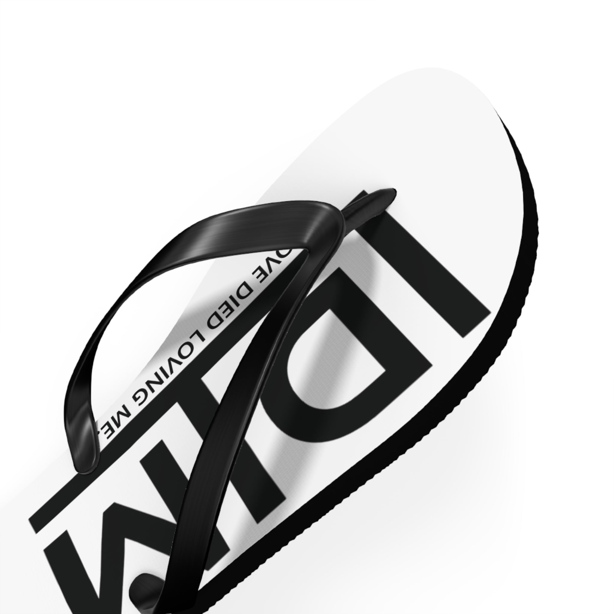 Love Died Loving Me - Flip Flops (White)