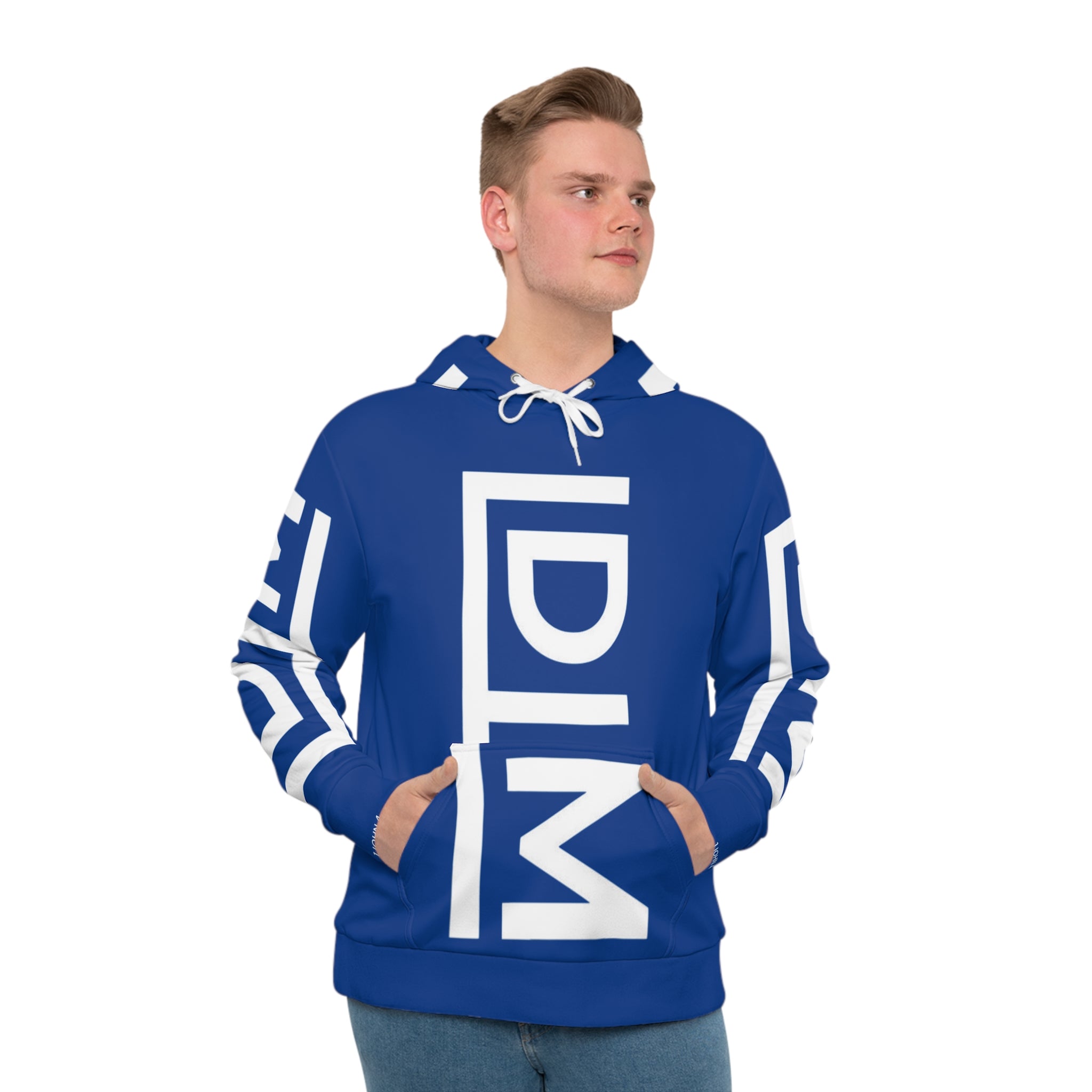 Love Died Loving Me - Unisex Logo Hoodie (Royal Blue/White)