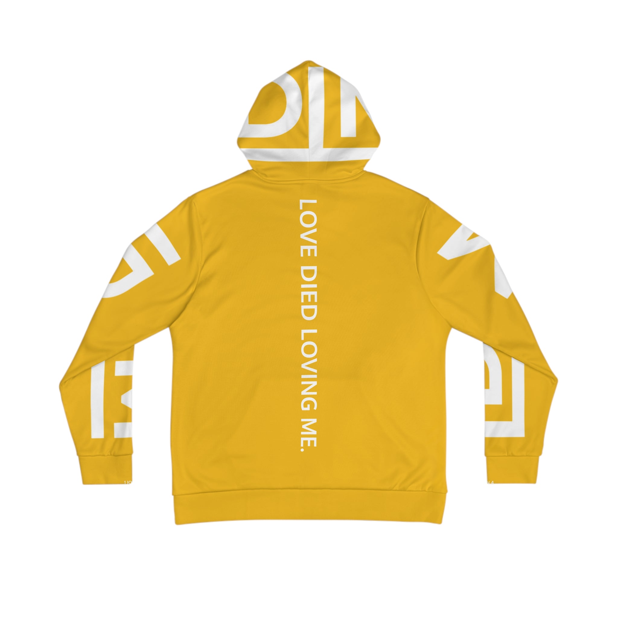 Love Died Loving Me - Unisex Logo Hoodie (Gold/White)
