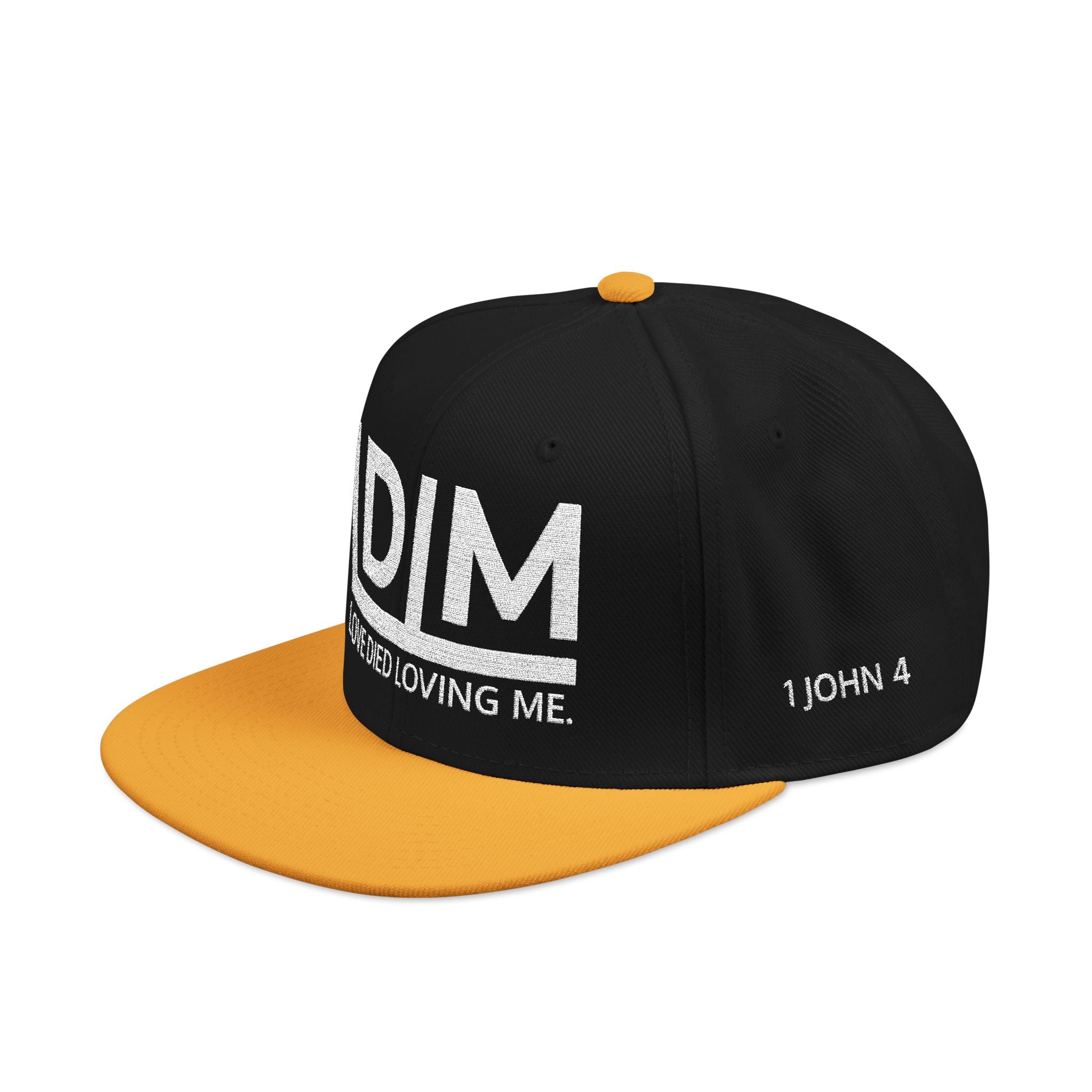 Love Died Loving Me - Embroidered Snapback Cap (White Logo)