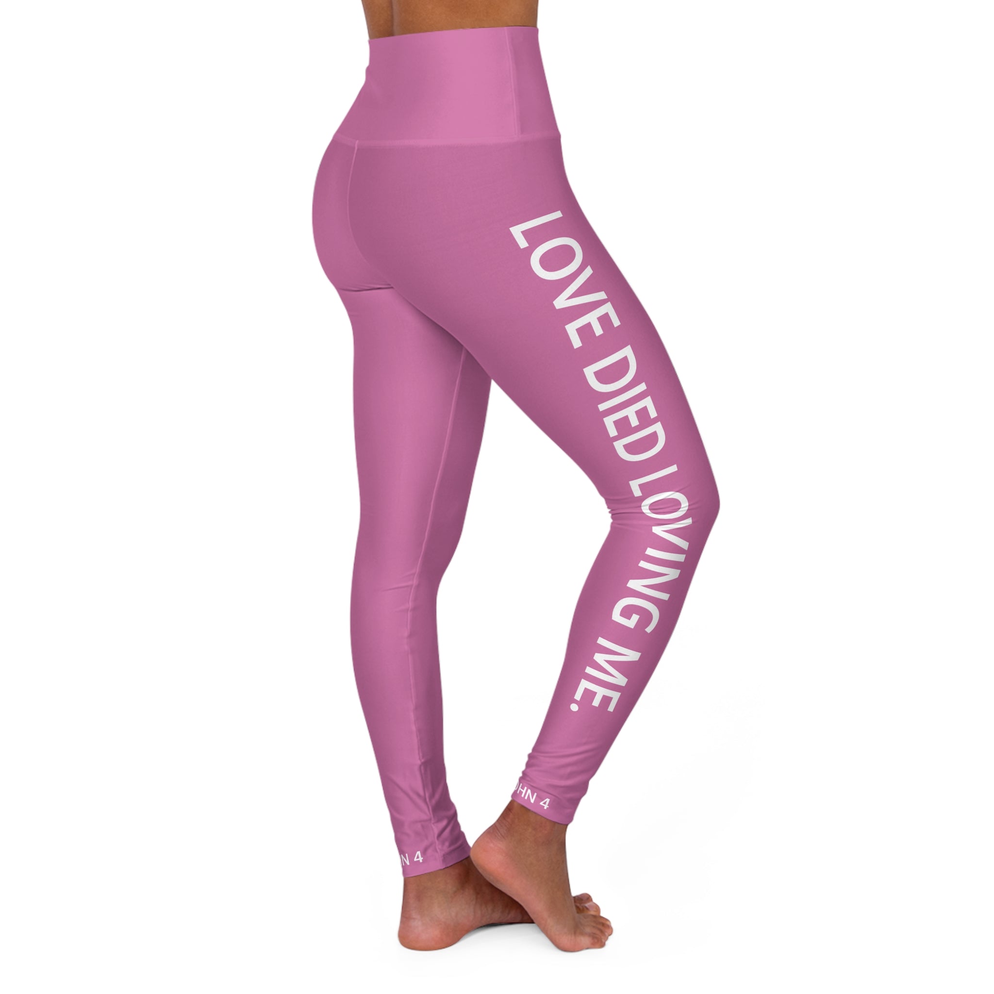 Love Died Loving Me - Women's Leggings (Pink)