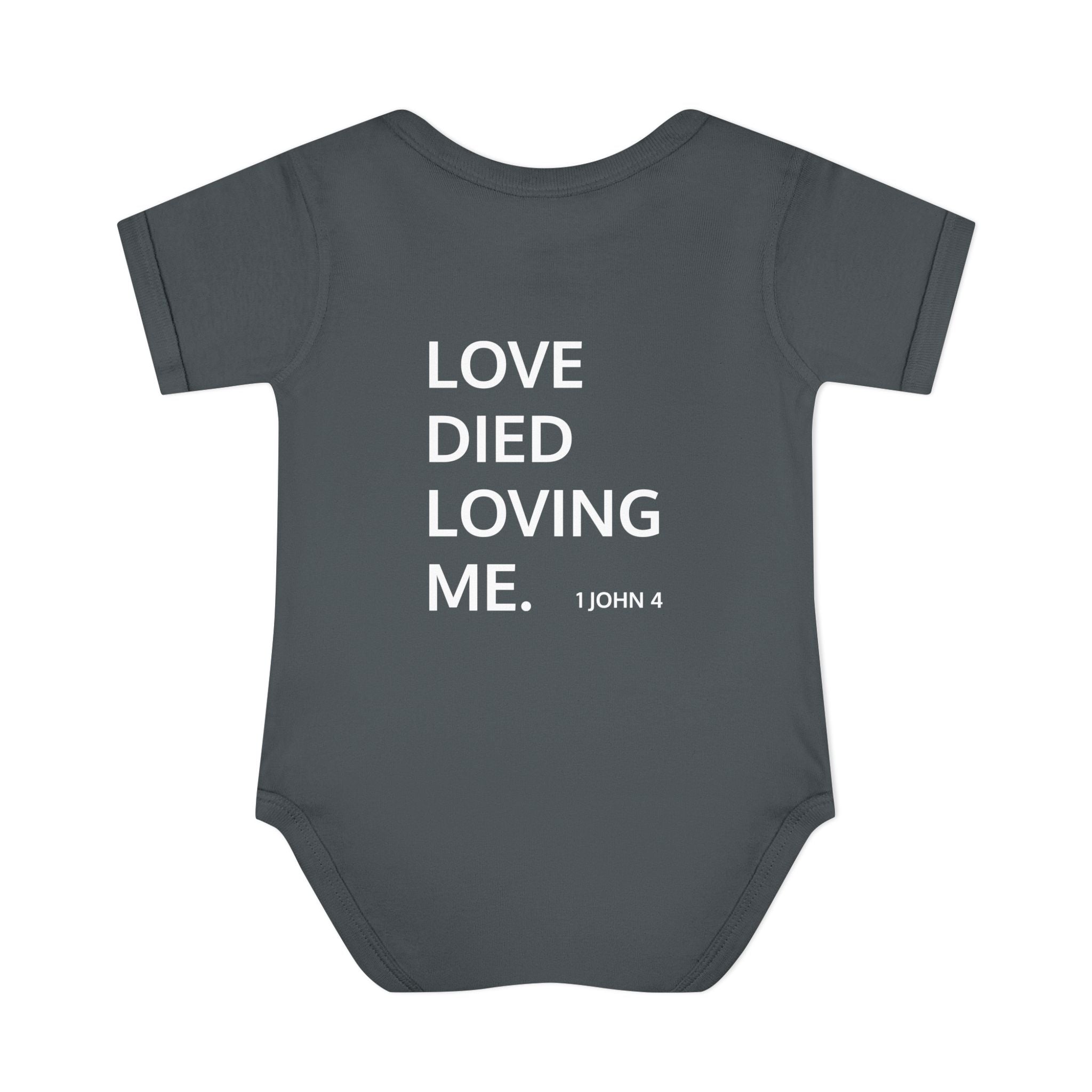 Love Died Loving Me - Infant Baby Bodysuit (White Logo)