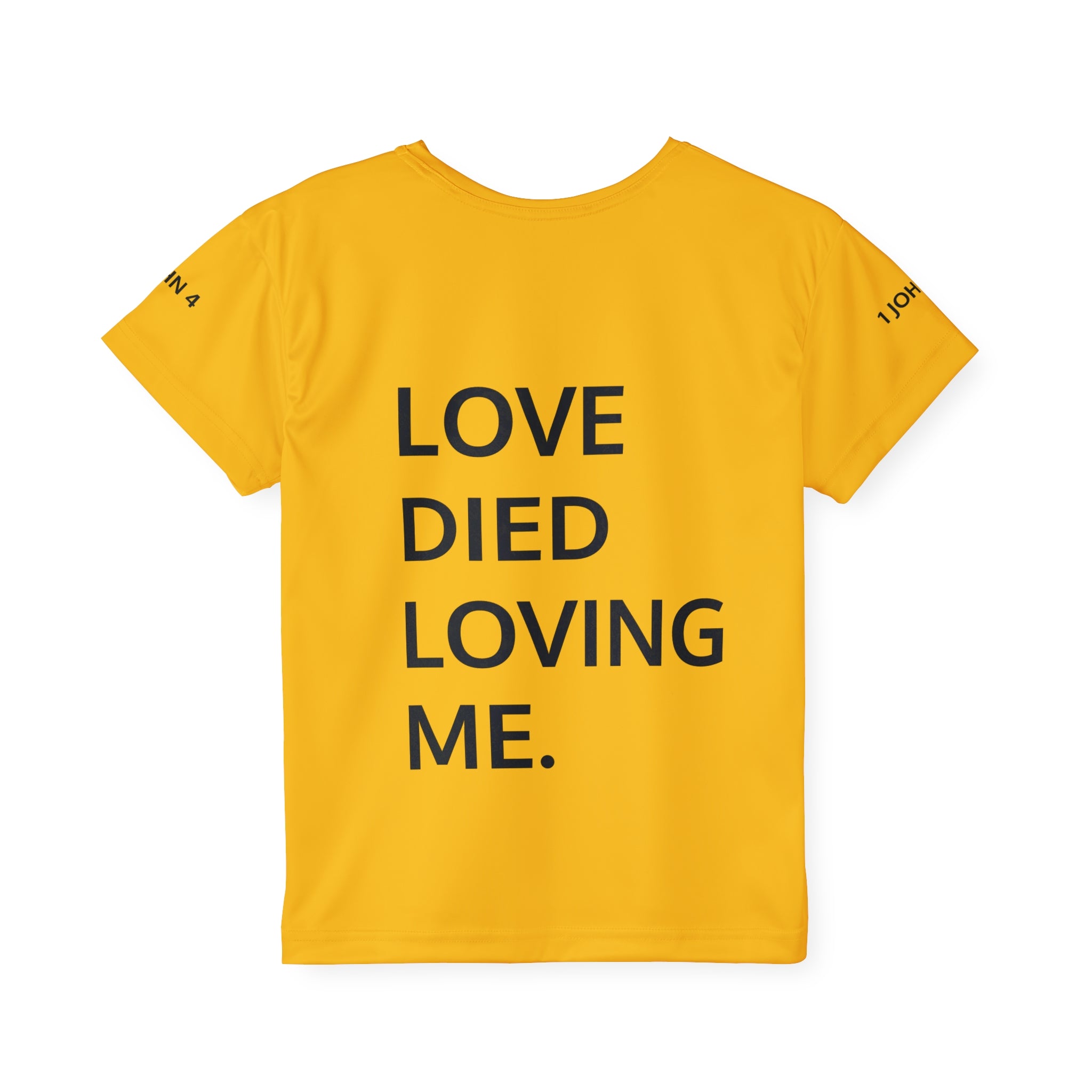 Love Died Loving Me - Kids Sports Jersey (Gold/Black)