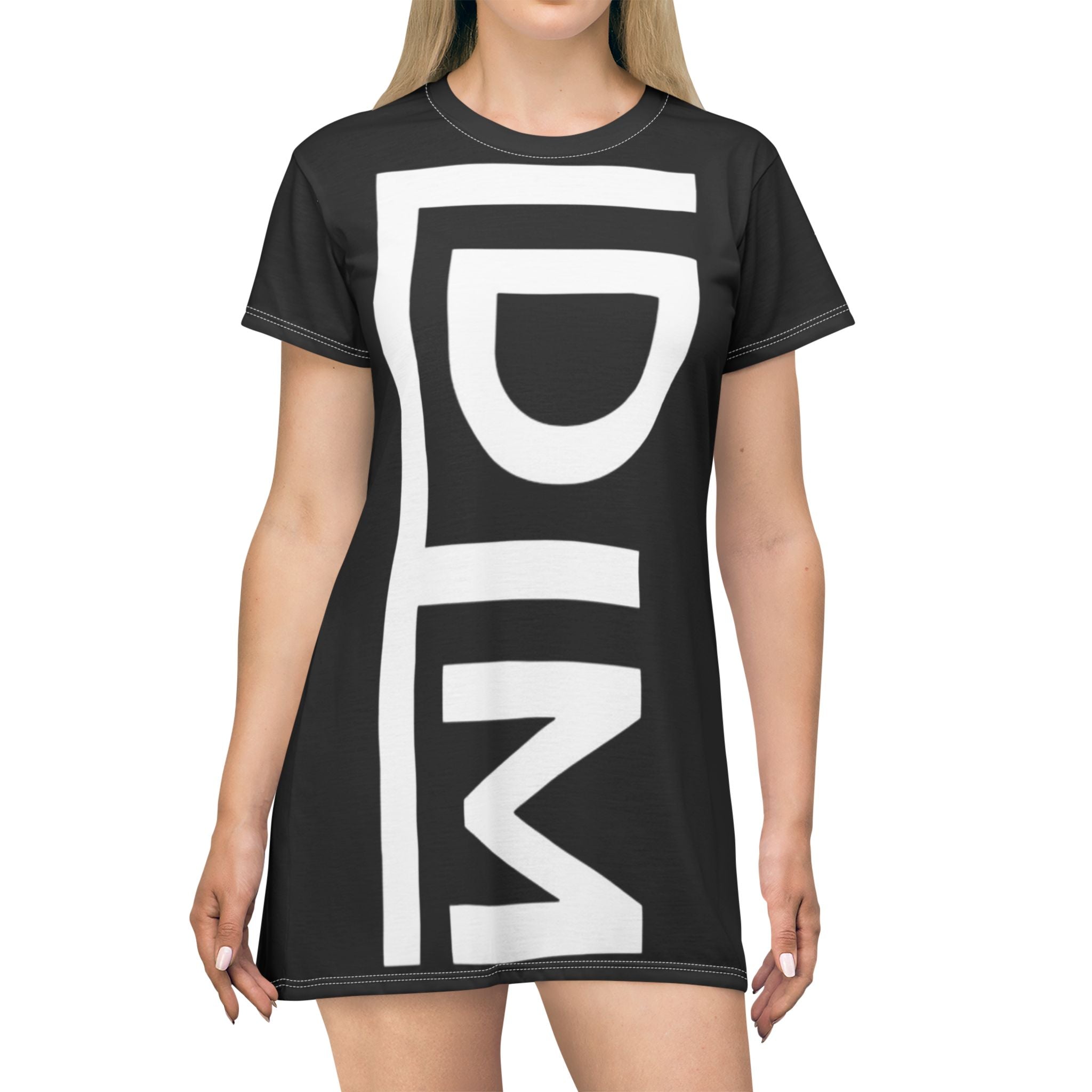 Love Died Loving Me - T-Shirt Dress (Black)
