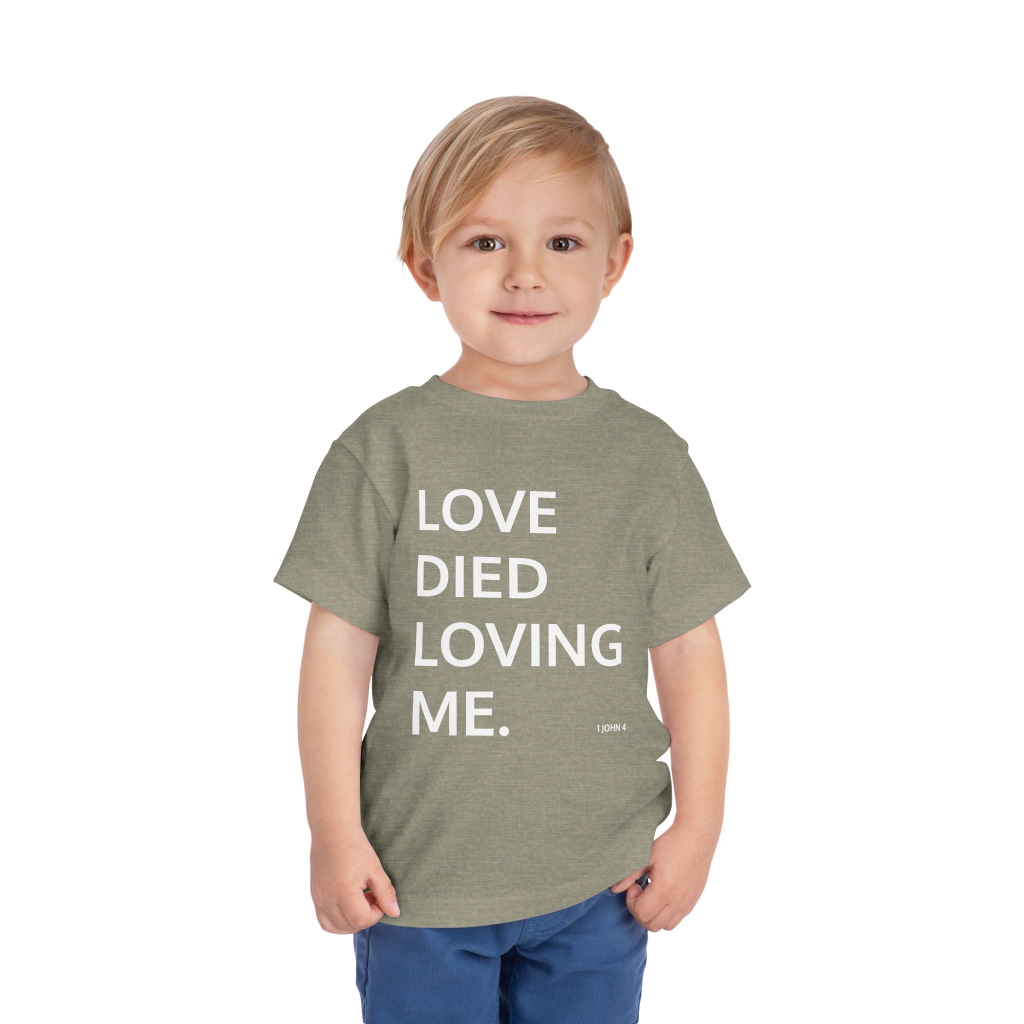 Love Died Loving Me - Toddler T-Shirt (White Back Logo)