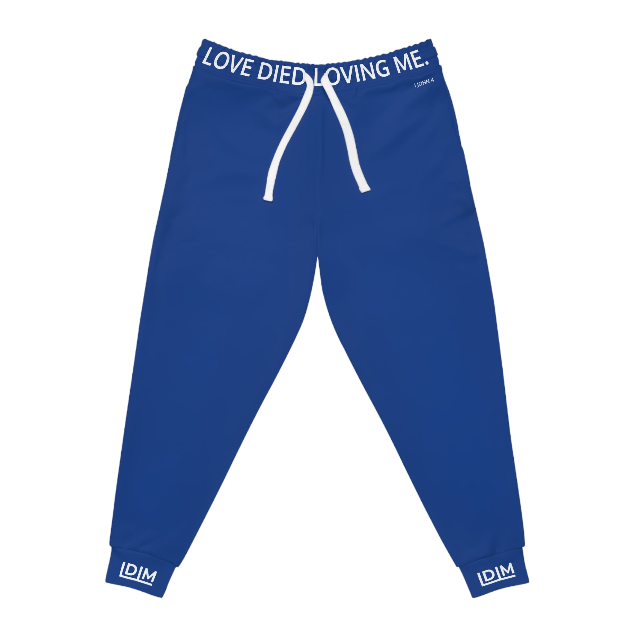 Love Died Loving Me - Unisex Joggers (Royal Blue/White)
