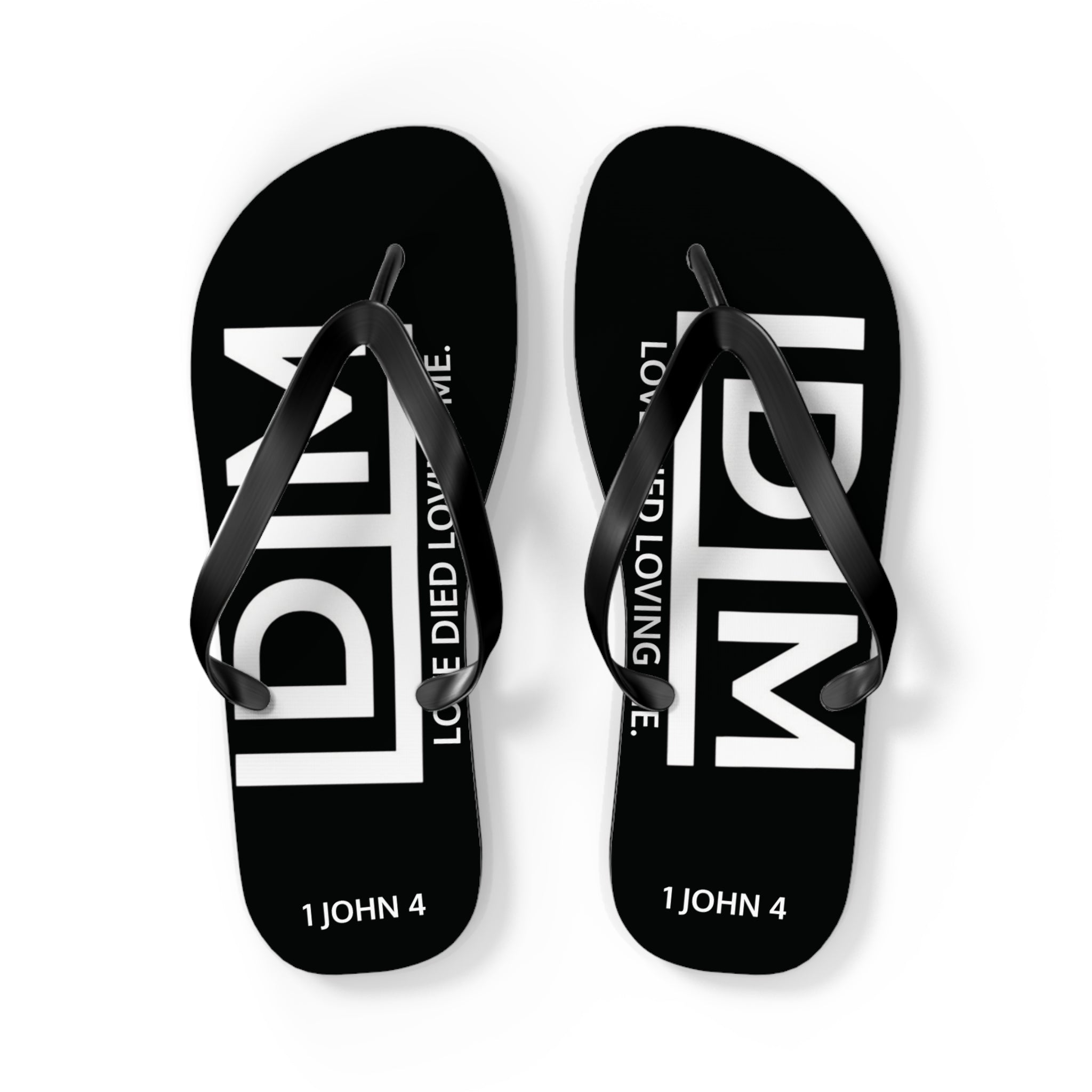 Love Died Loving Me - Flip Flops (Black)