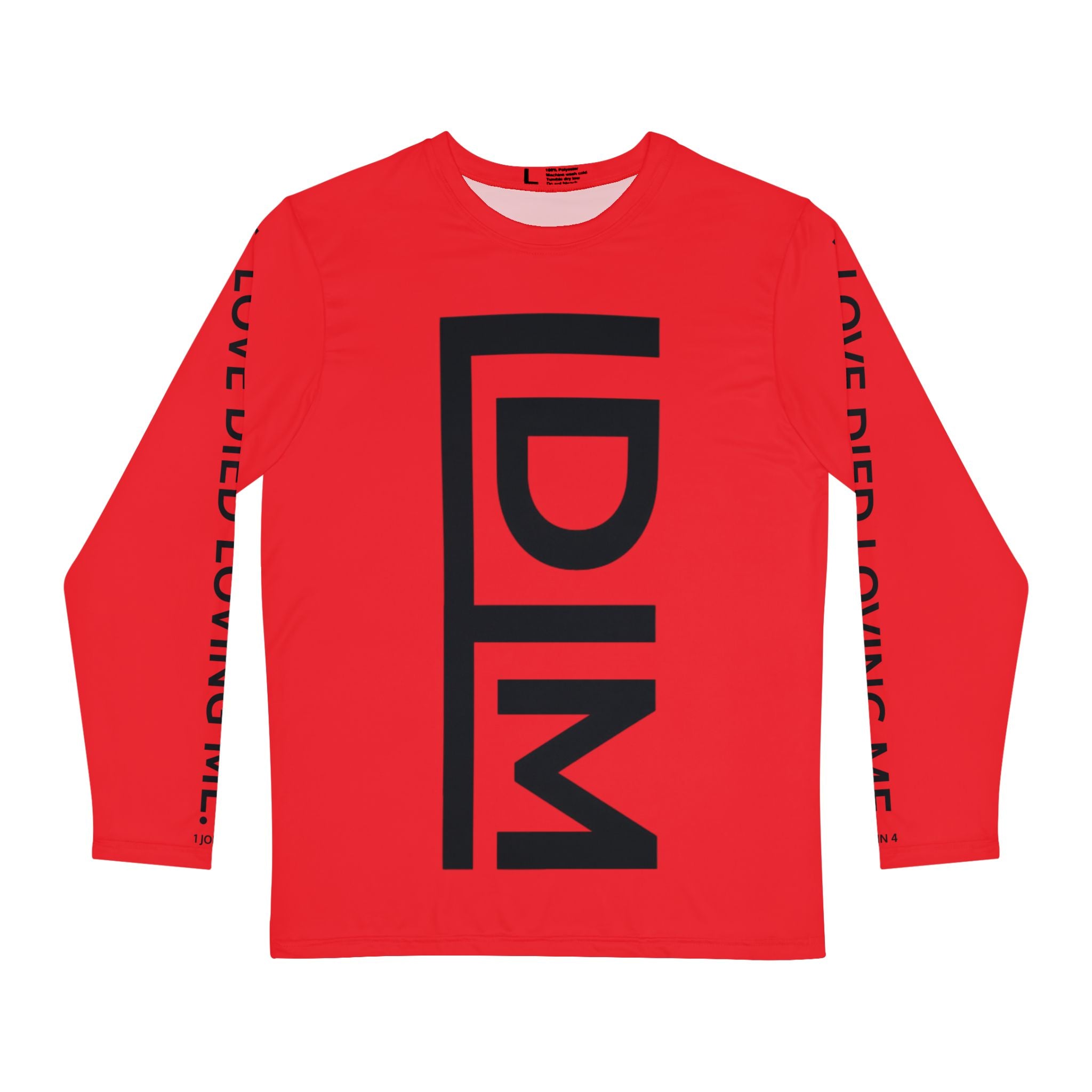 Love Died Loving Me - Men's Long Sleeve Tee (Red/Black)