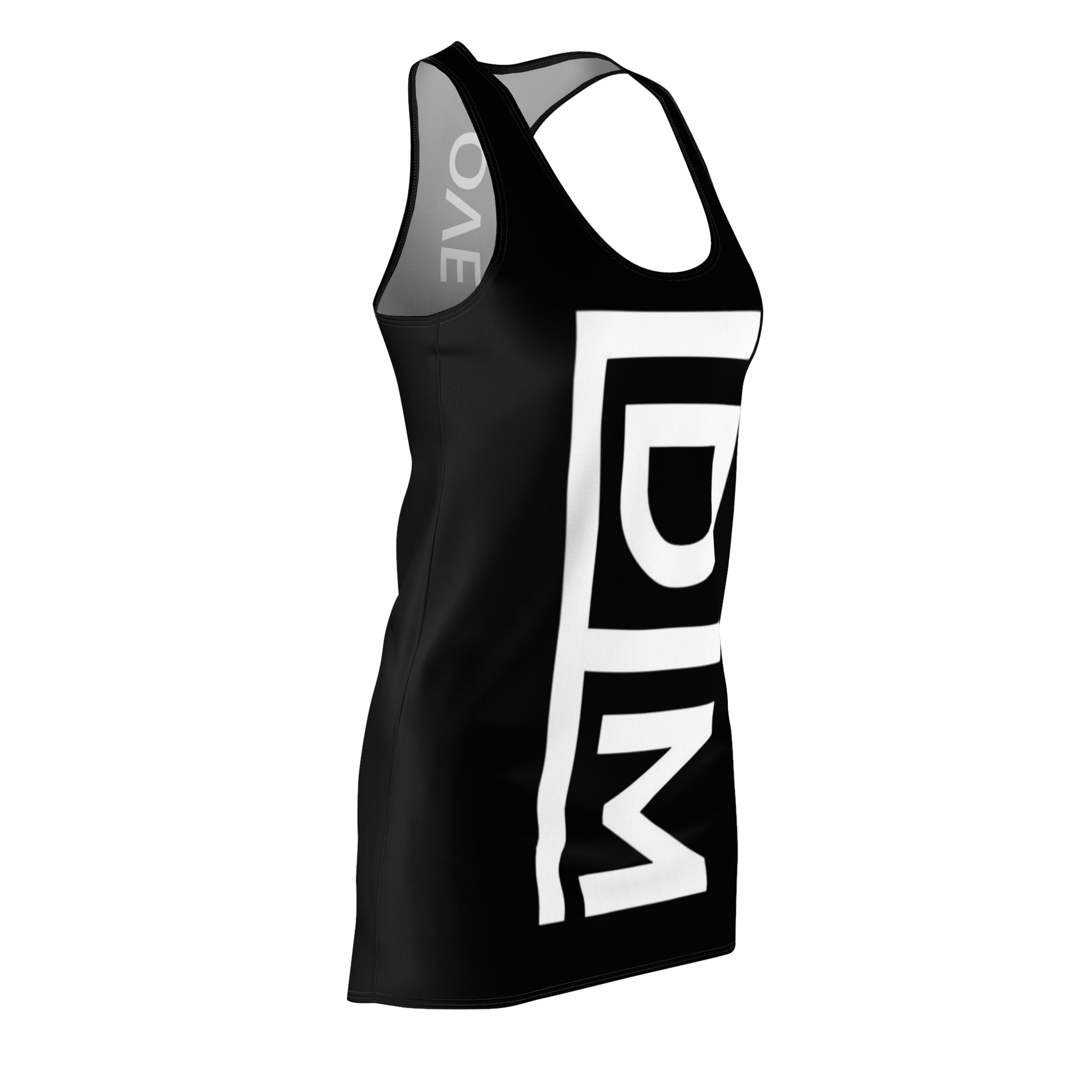 Love Died Loving Me - Chic Racerback Dress (Black)