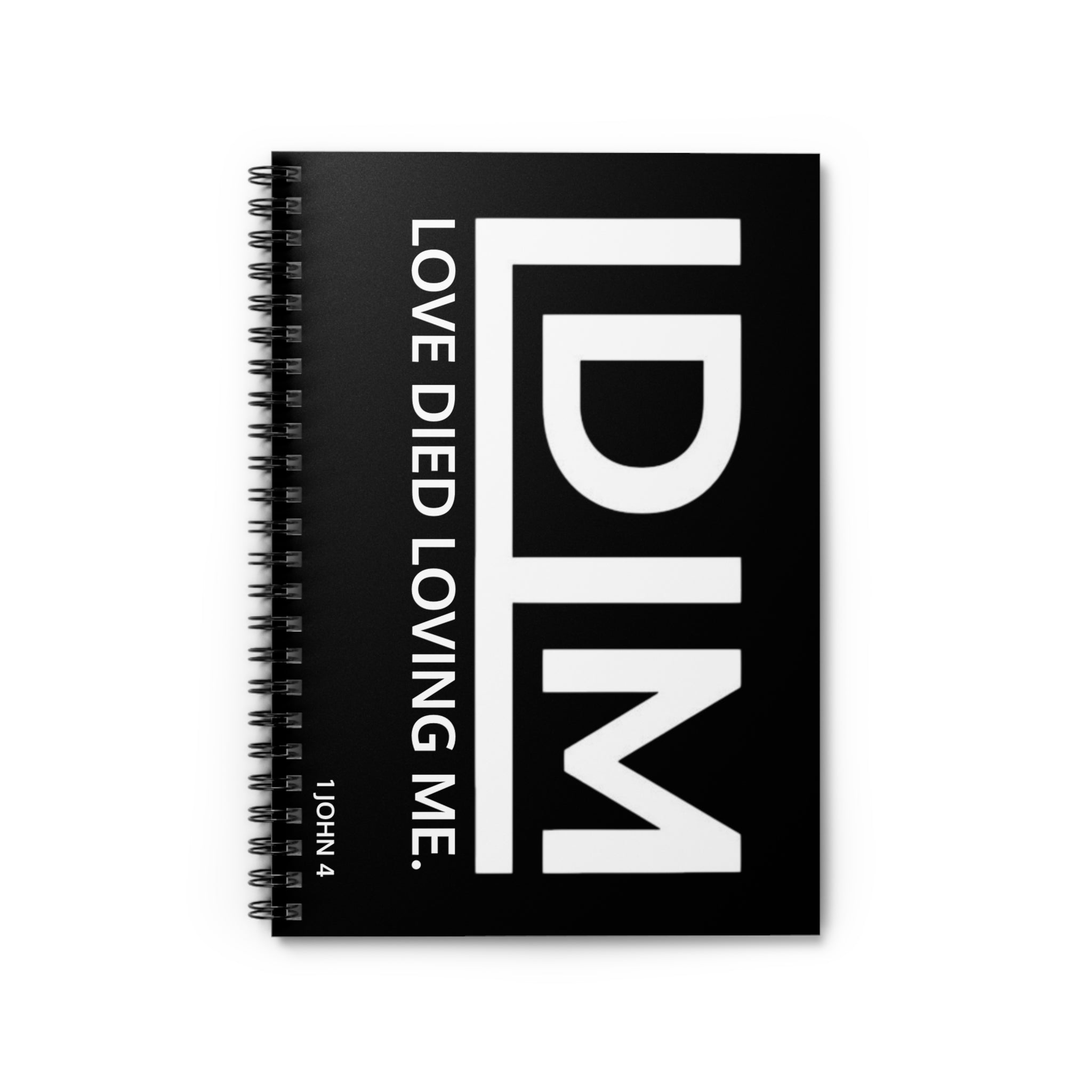 Love Died Loving Me - Spiral Notebook (Black Vert Logo)