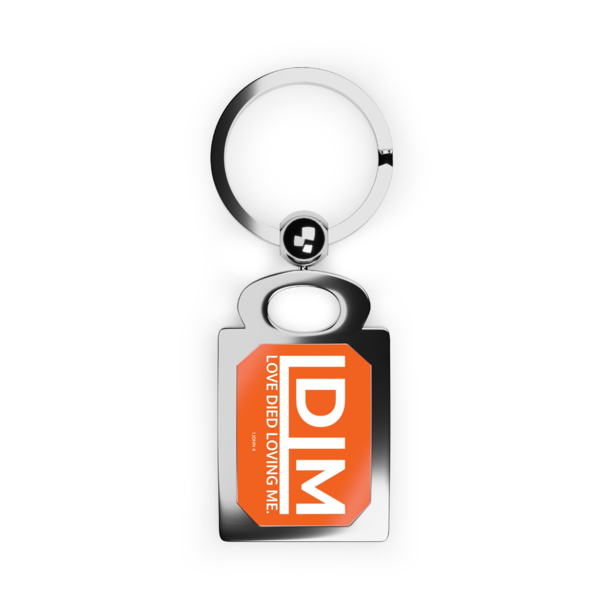 Love Died Loving Me - Keychain (Orange/White)