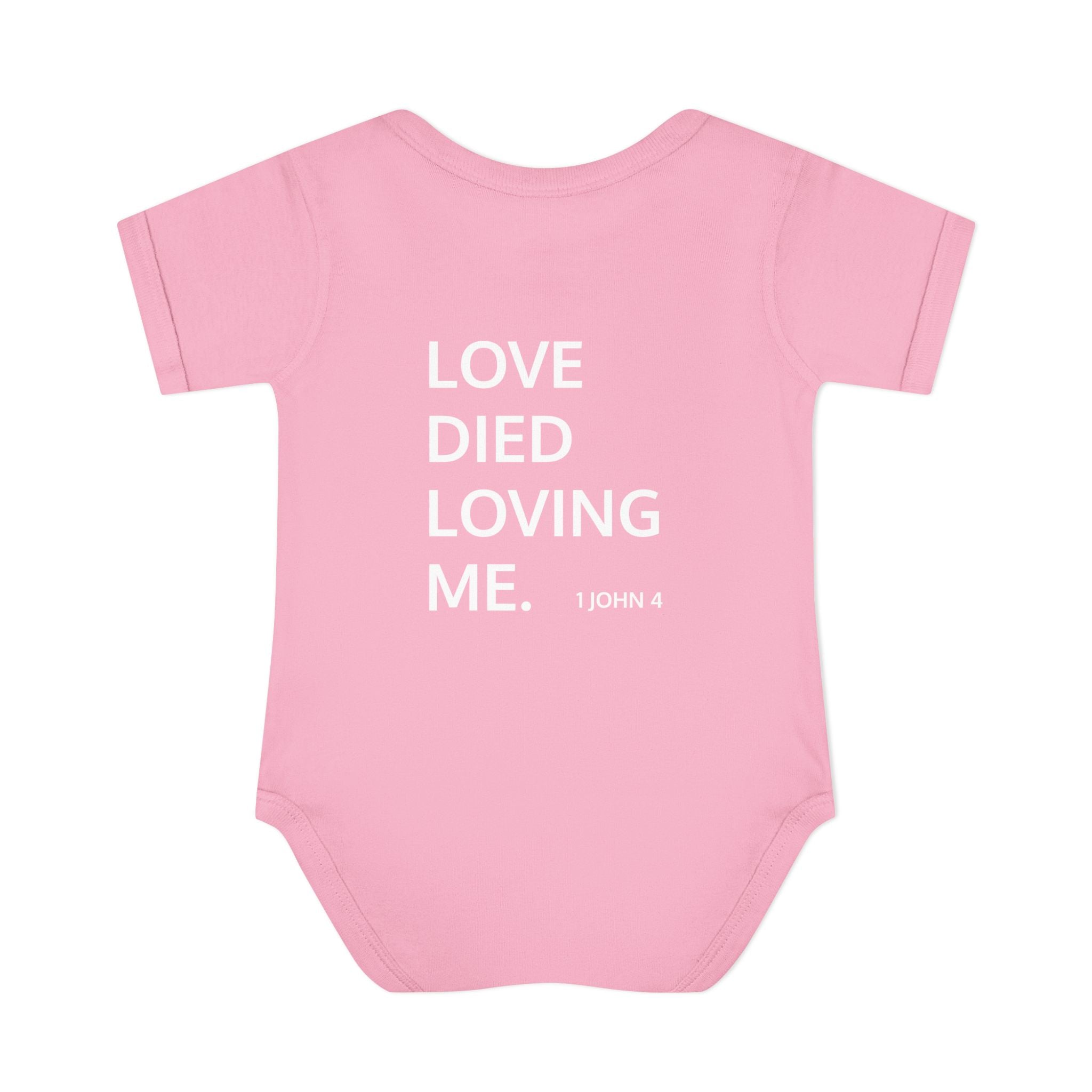 Love Died Loving Me - Infant Baby Bodysuit (White Logo)