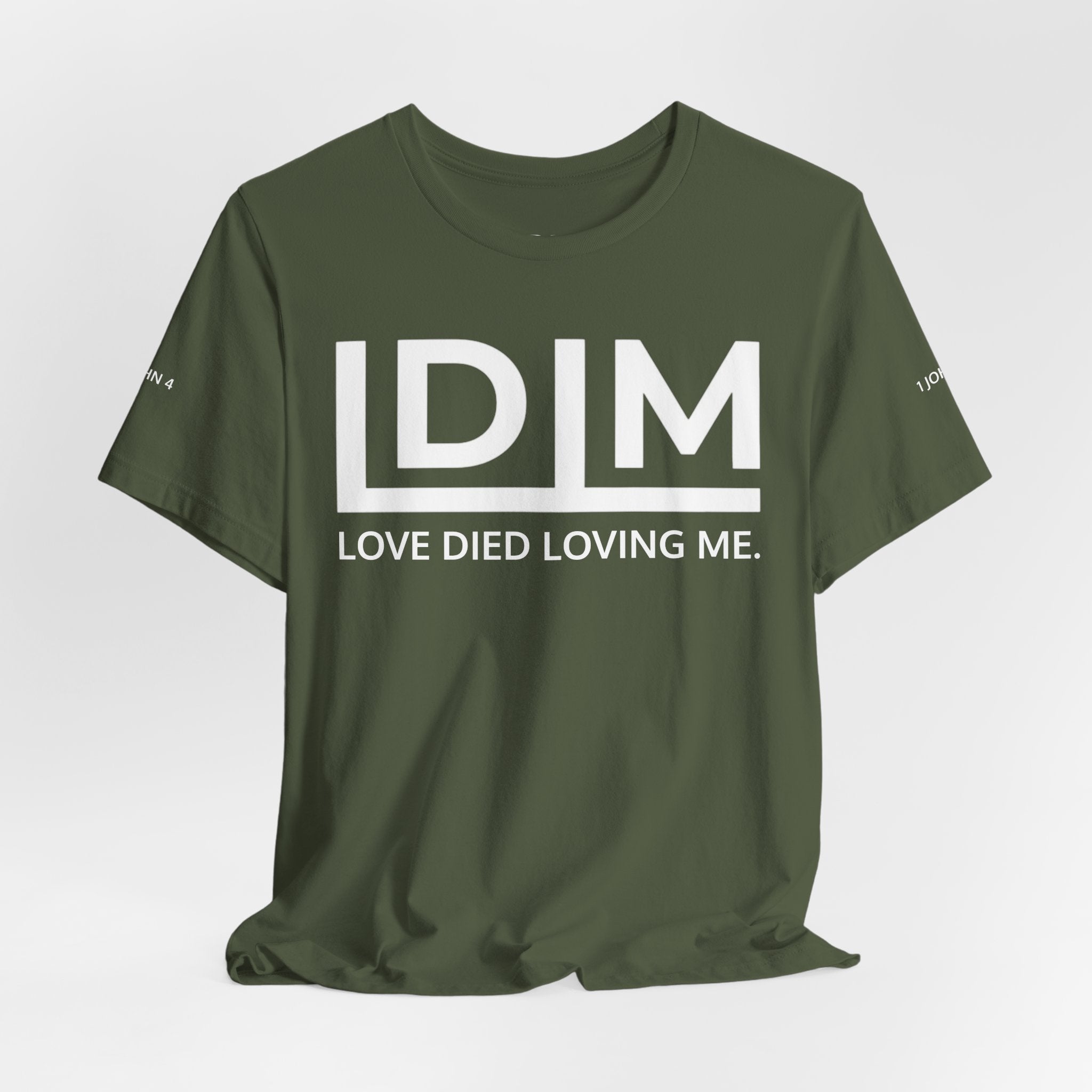 Love Died Loving Me - Unisex Tee (White Horiz Logo)