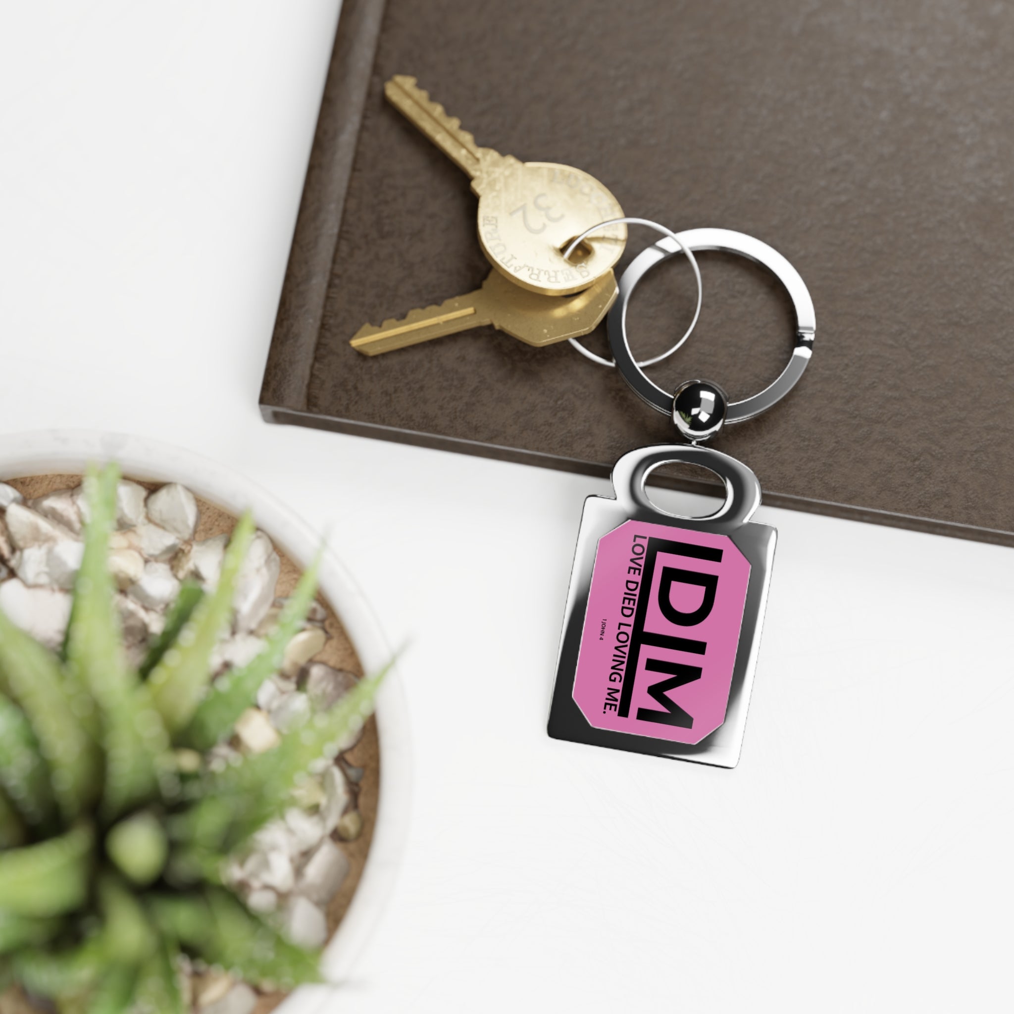 Love Died Loving Me - Keychain (Pink/Black)