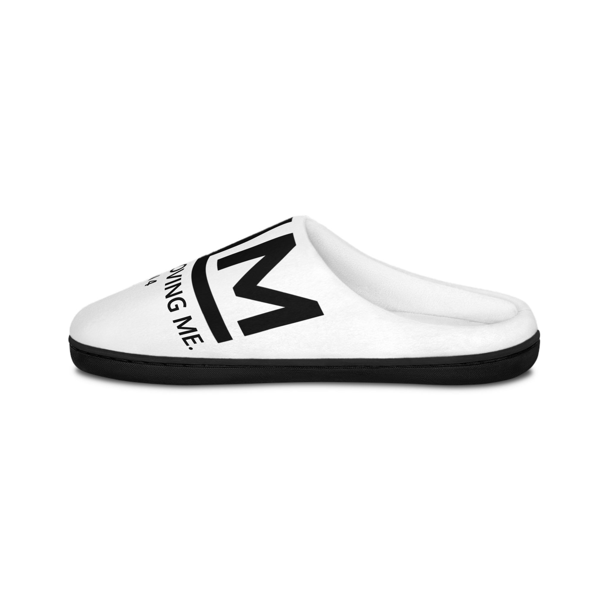 Love Died Loving Me - Men's House Slippers (White/Horiz Logo)