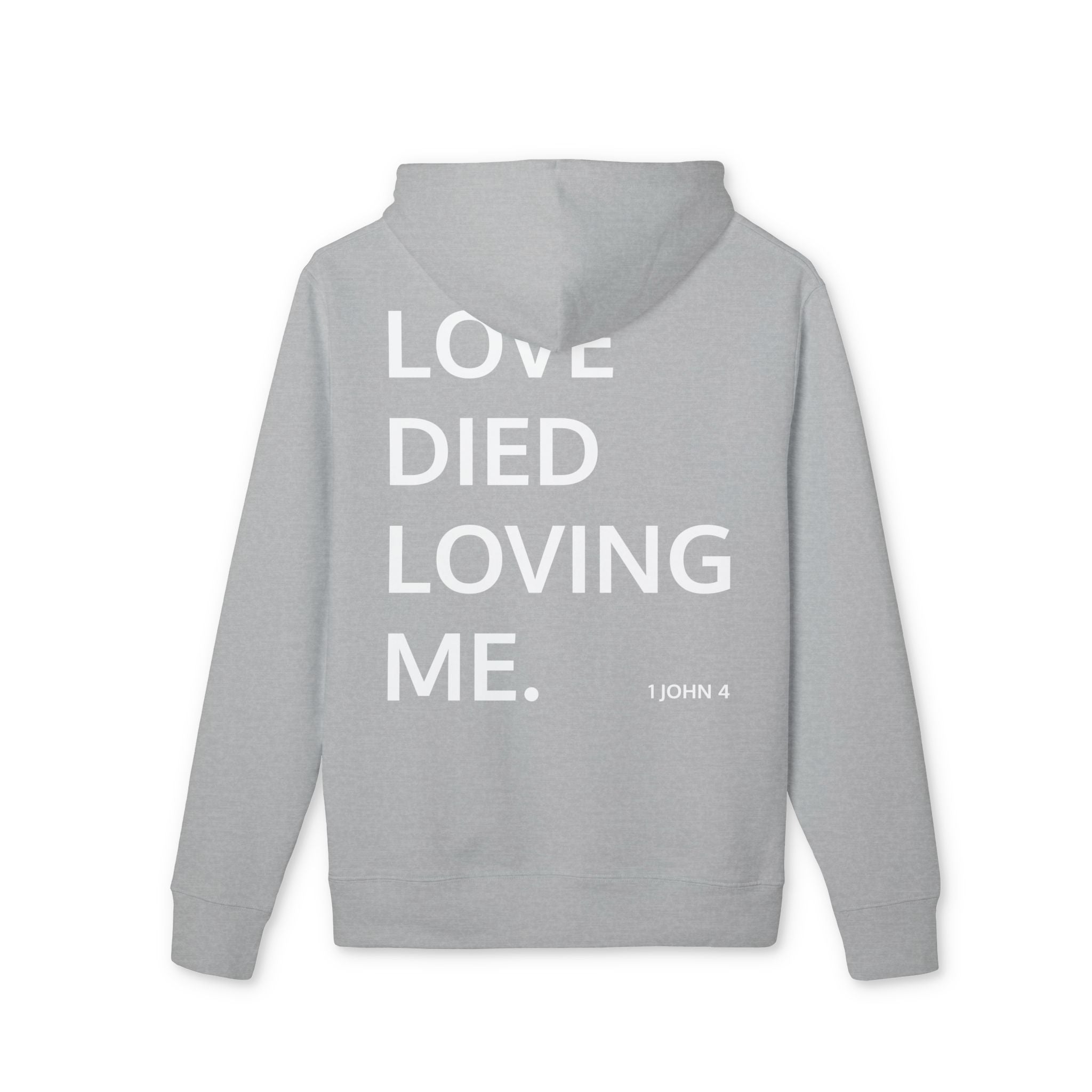 Love Died Loving Me - Unisex Hoodie (White Horiz Logo)