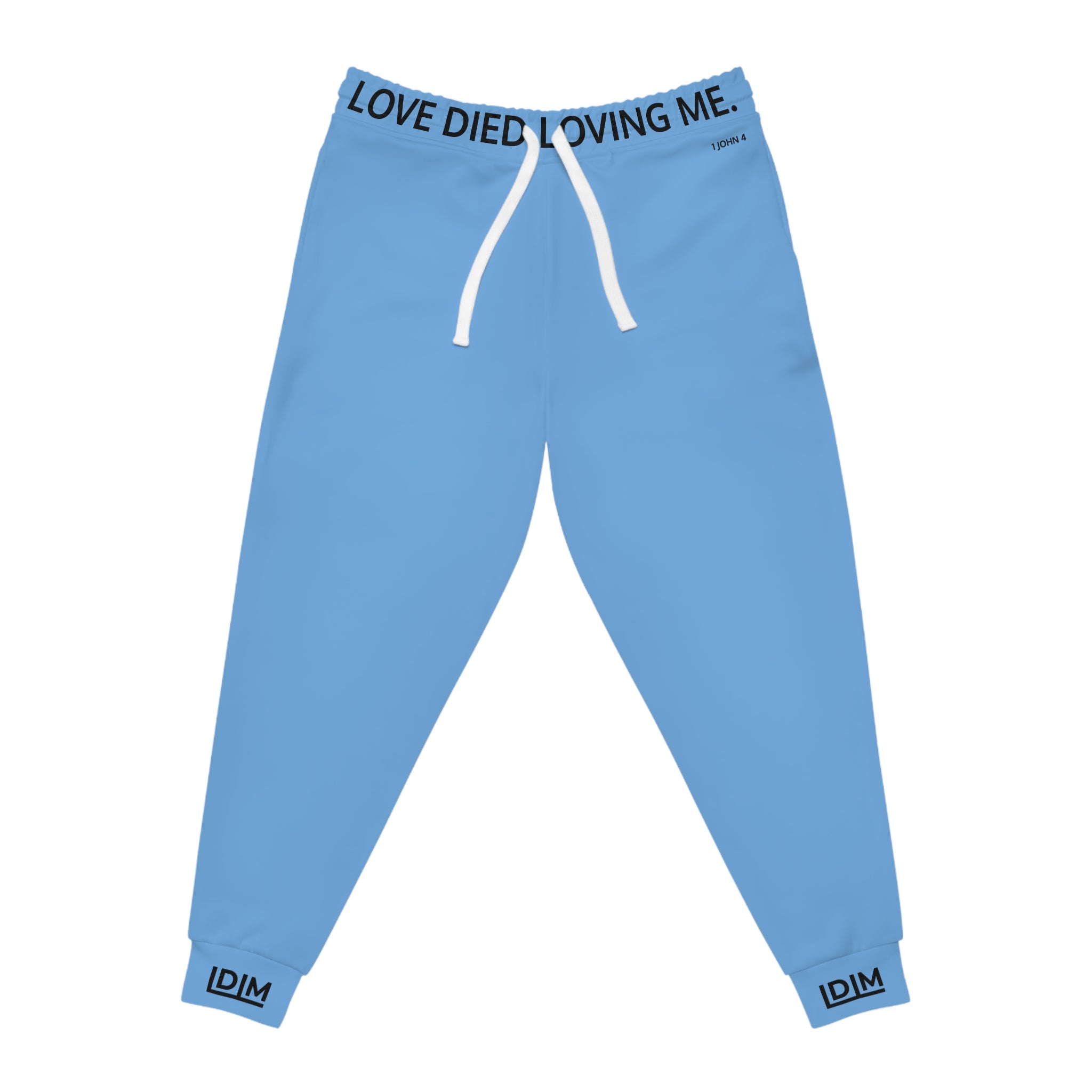 Love Died Loving Me - Unisex Joggers (Baby Blue/Black)