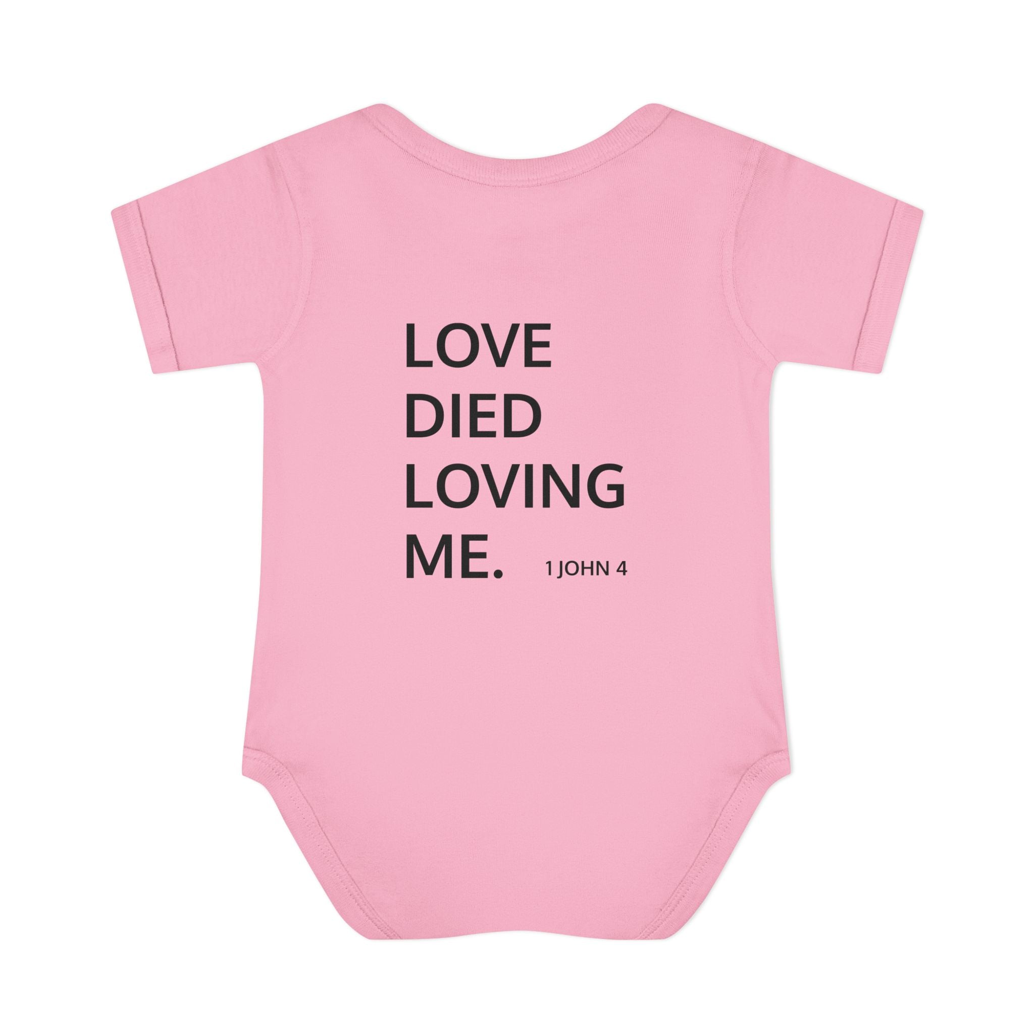 Love Died Loving Me - Infant Baby Bodysuit (Black Logo)