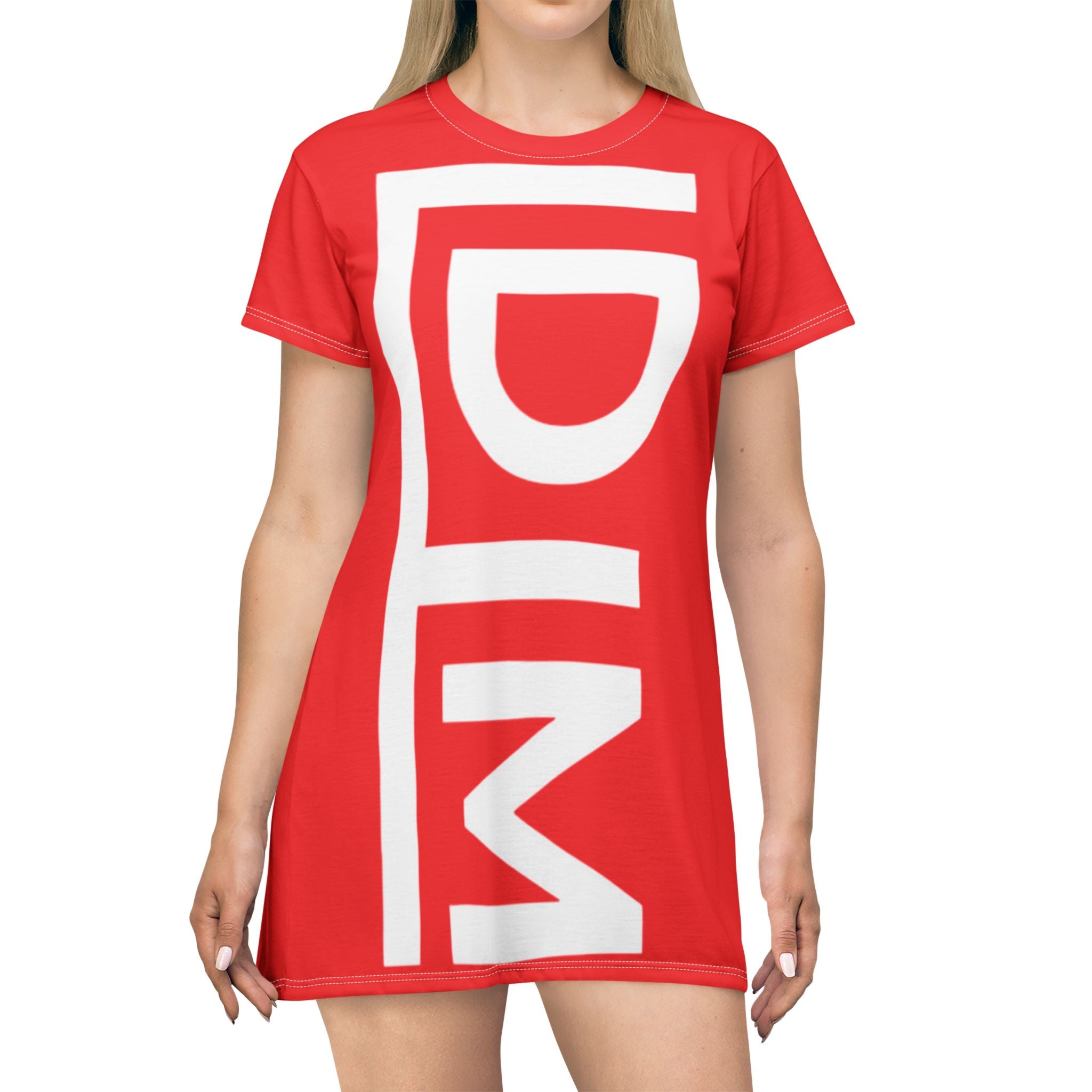 Love Died Loving Me - T-Shirt Dress (Red)