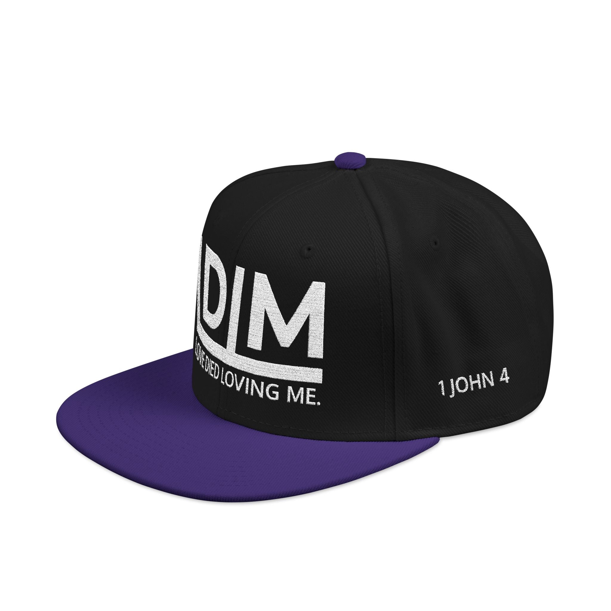 Love Died Loving Me - Embroidered Snapback Cap (White Logo)