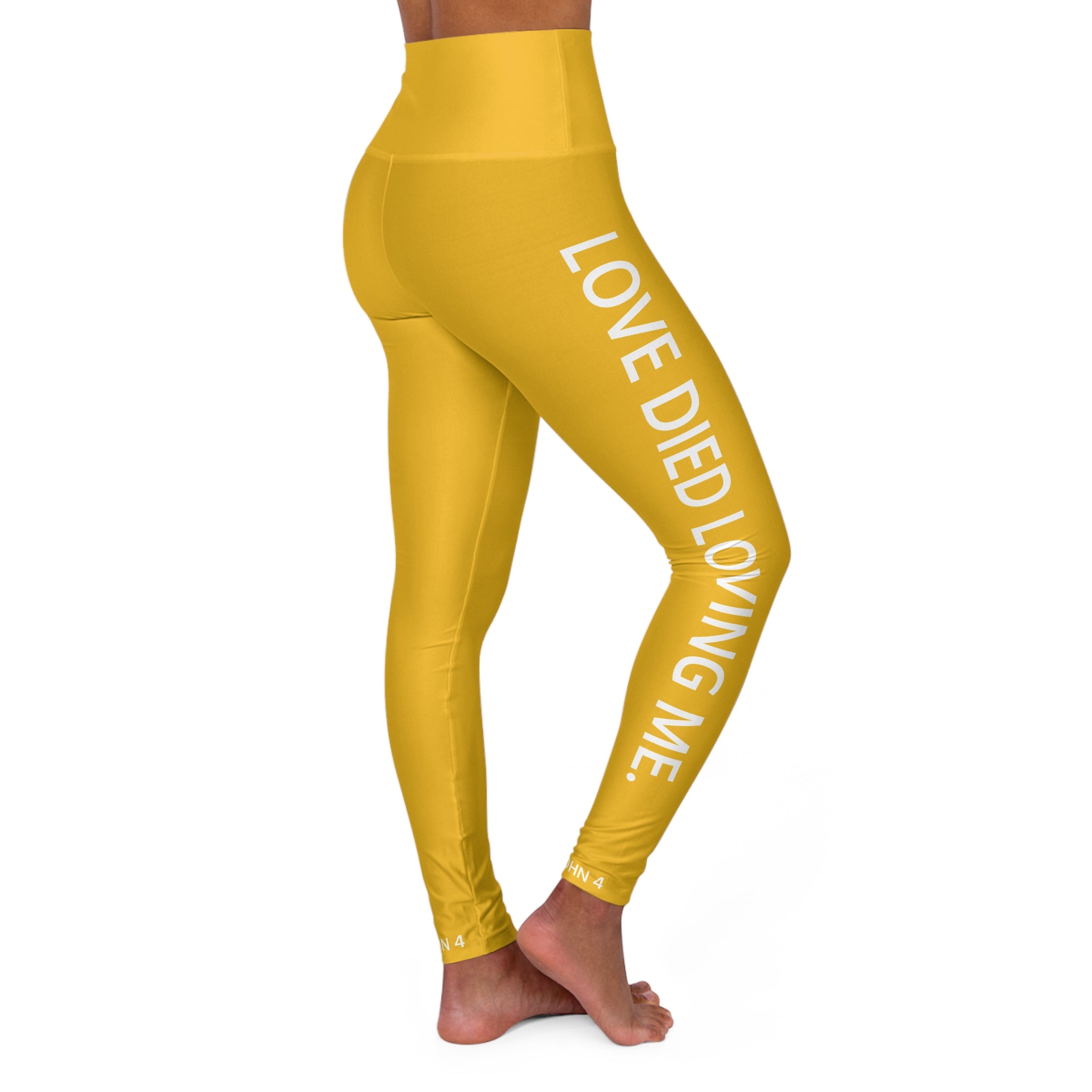 Love Died Loving Me - Women's Leggings (Gold)