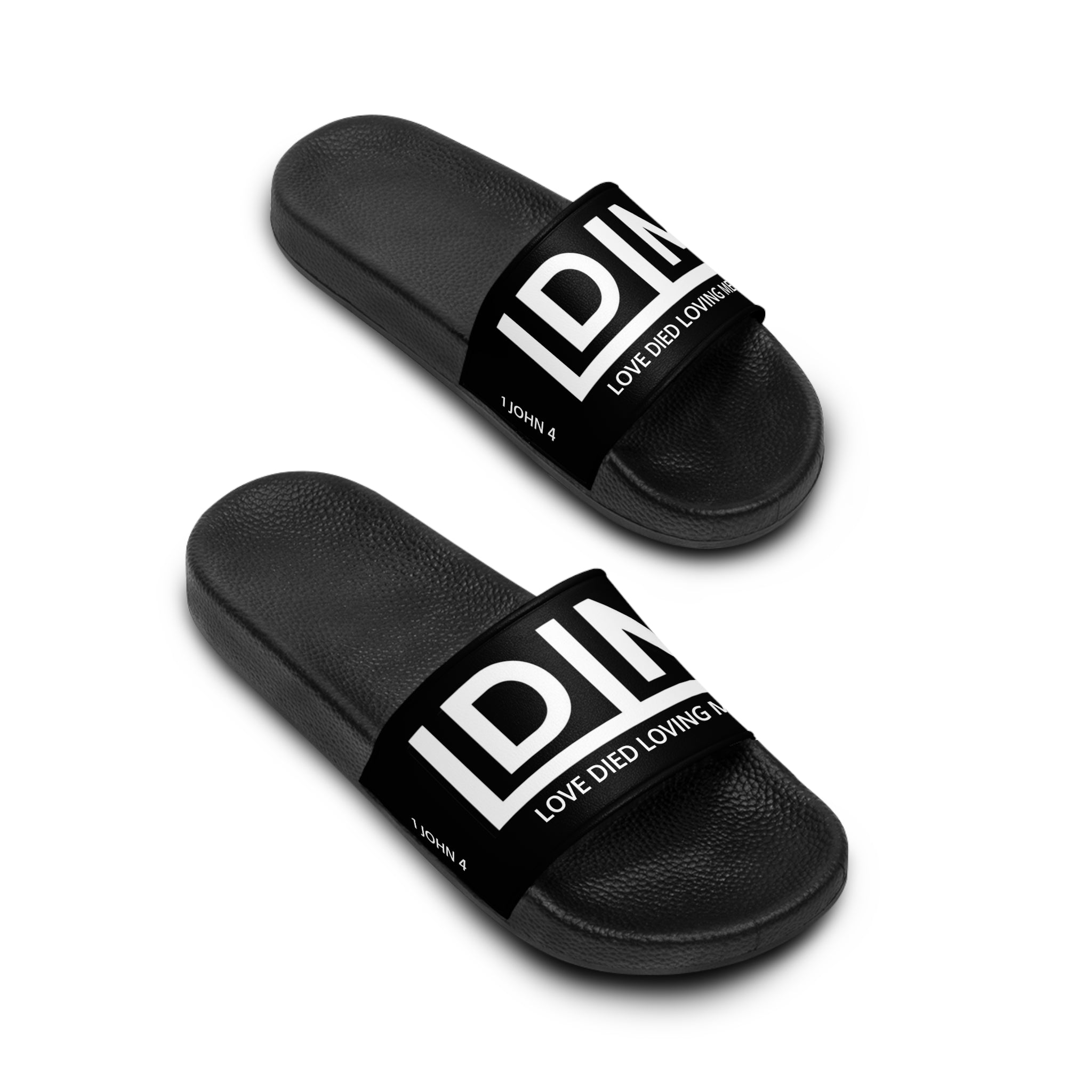Love Died Loving Me - Women's Slides (Black)