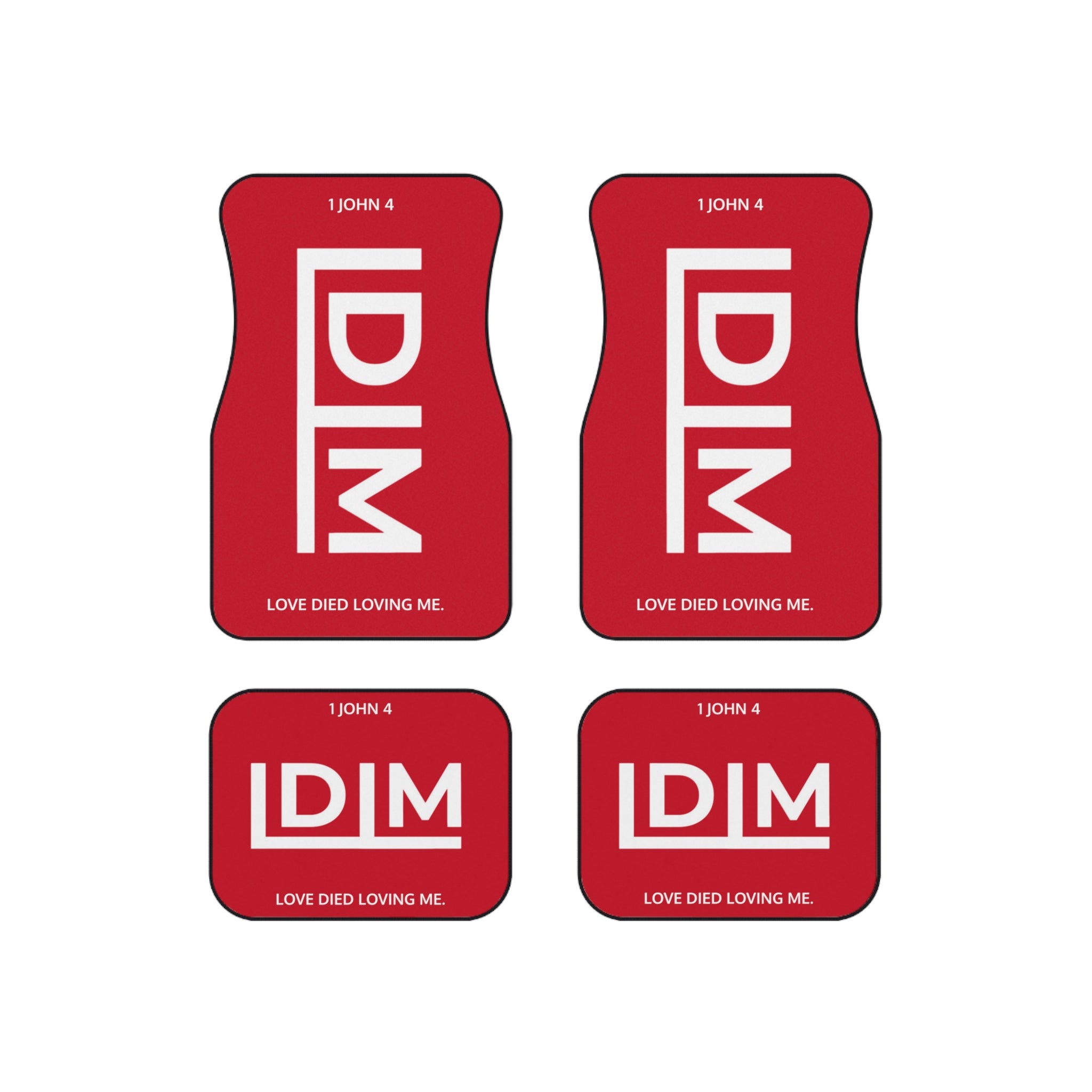 Love Died Loving Me - Car Mats Set (Red)