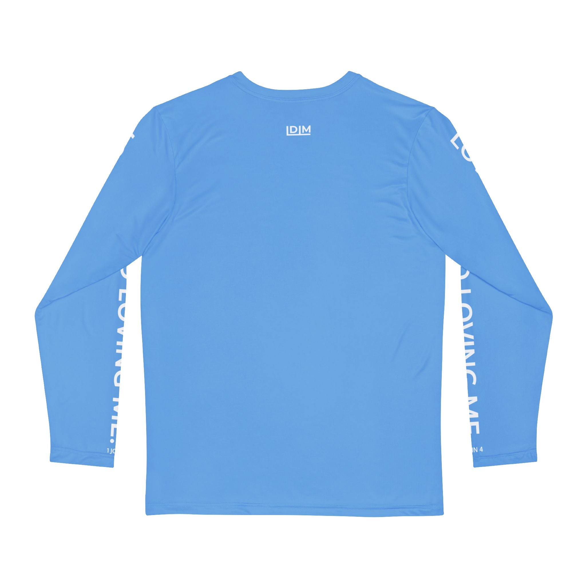 Love Died Loving Me - Men's Long Sleeve Tee (Baby Blue/White)